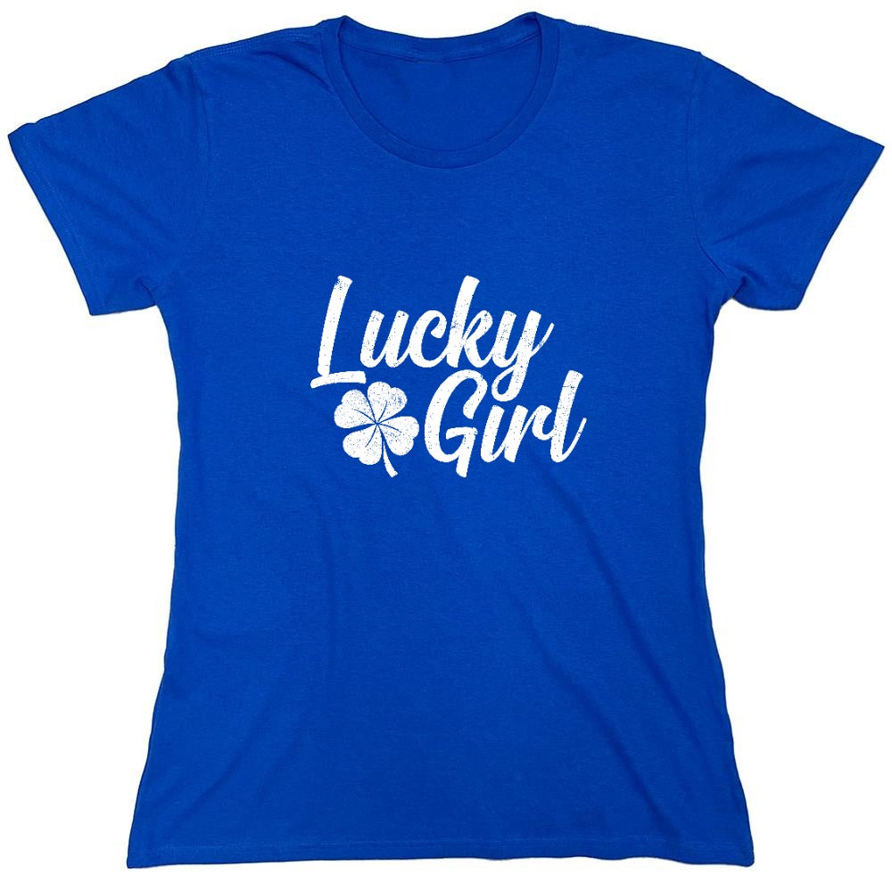 Funny T-Shirts design "Lucky Girl Shirt - Womens"