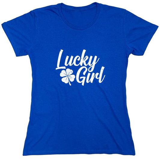 Funny T-Shirts design "Lucky Girl Shirt - Womens"