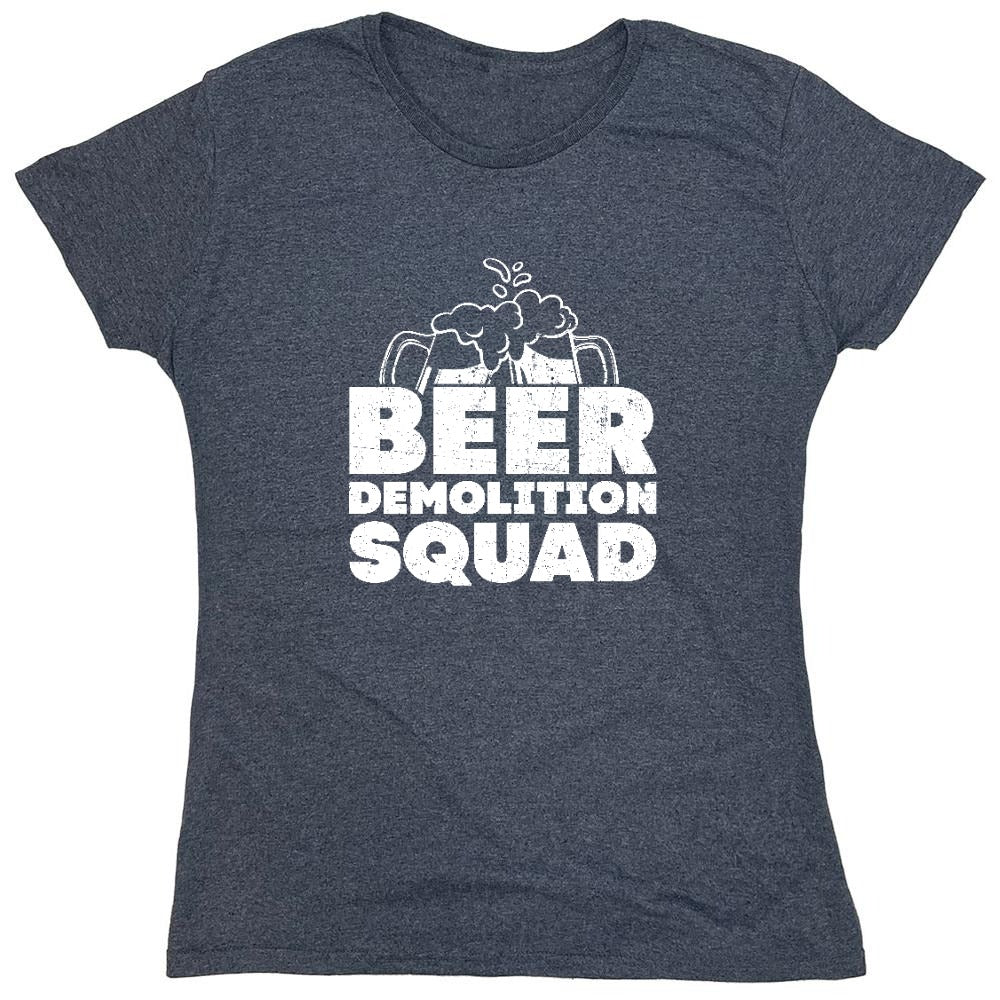 Funny T-Shirts design "Beer Demolition Squad Funny Shirt - Womens"