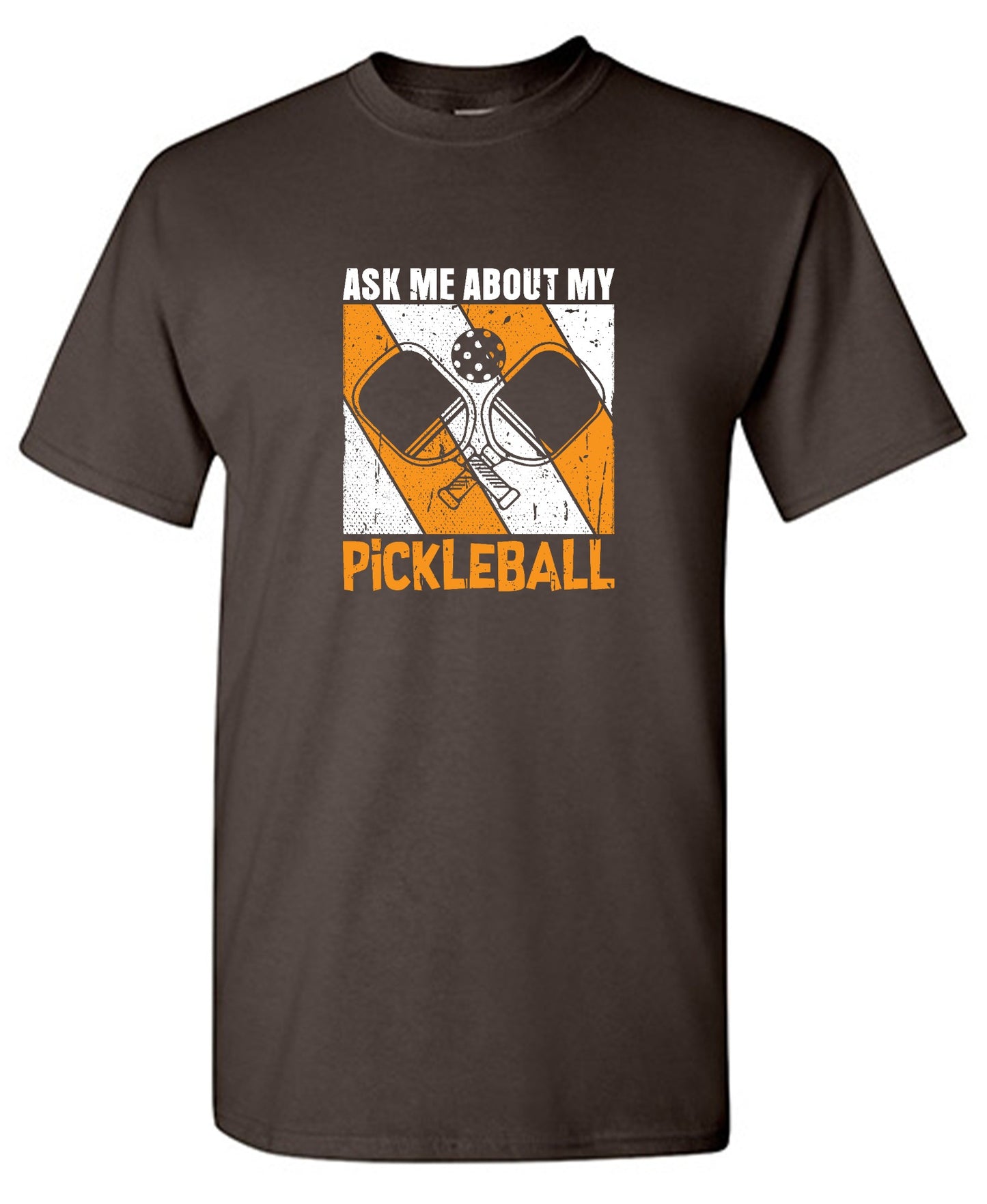 Funny T-Shirts design "Ask Me About My Pickleball T-Shirt"