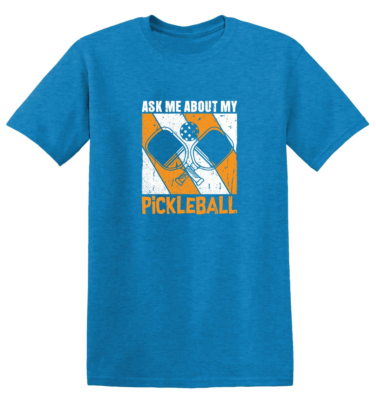 Funny T-Shirts design "Ask Me About My Pickleball T-Shirt"