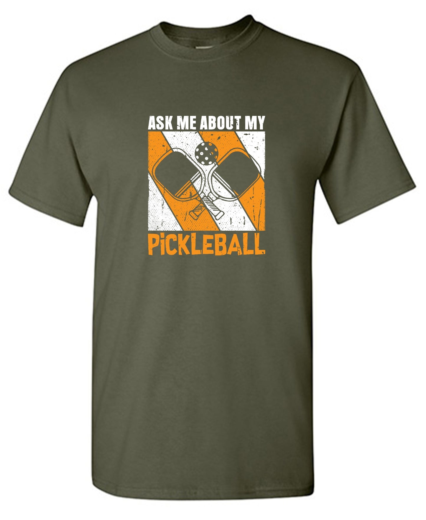 Funny T-Shirts design "Ask Me About My Pickleball T-Shirt"