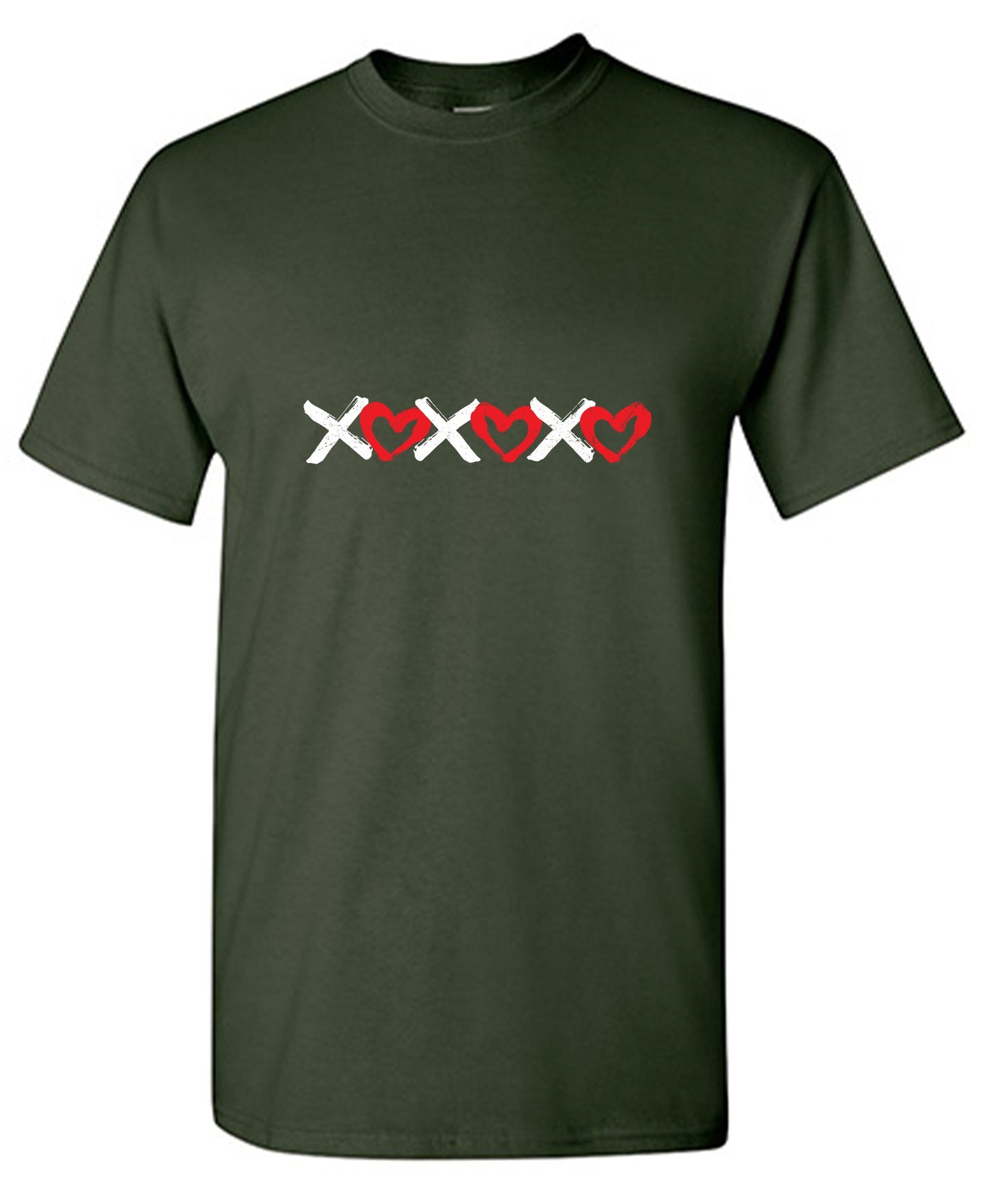 Funny T-Shirts design "XOXOXO Hearts - Valentines Day T-Shirt"