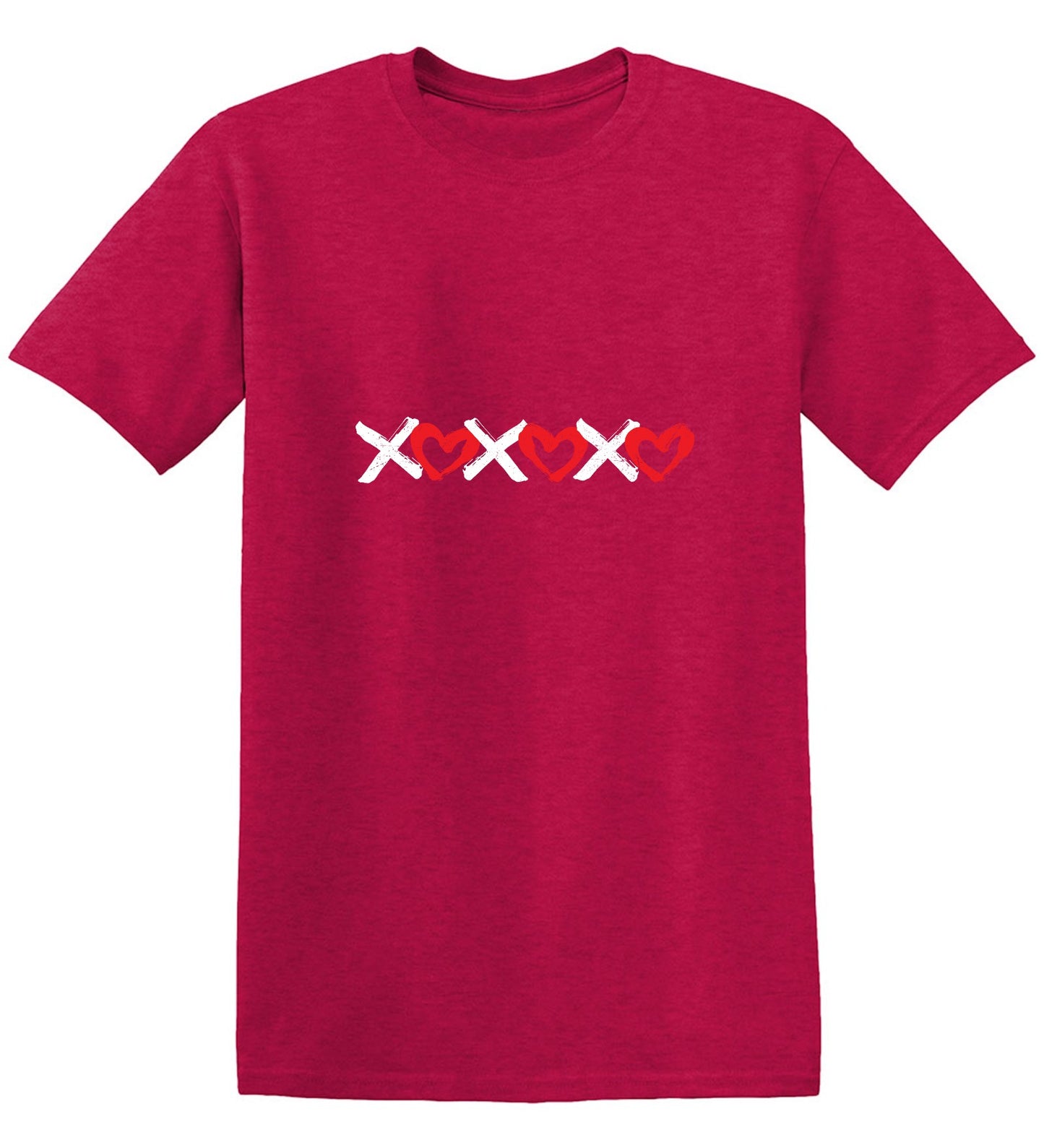 Funny T-Shirts design "XOXOXO Hearts - Valentines Day T-Shirt"