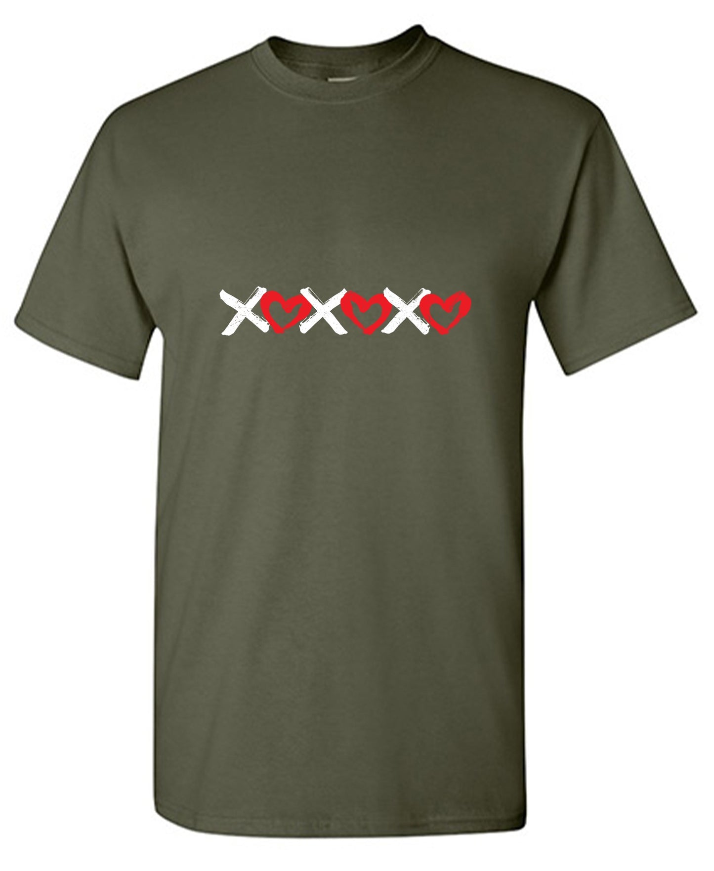 Funny T-Shirts design "XOXOXO Hearts - Valentines Day T-Shirt"