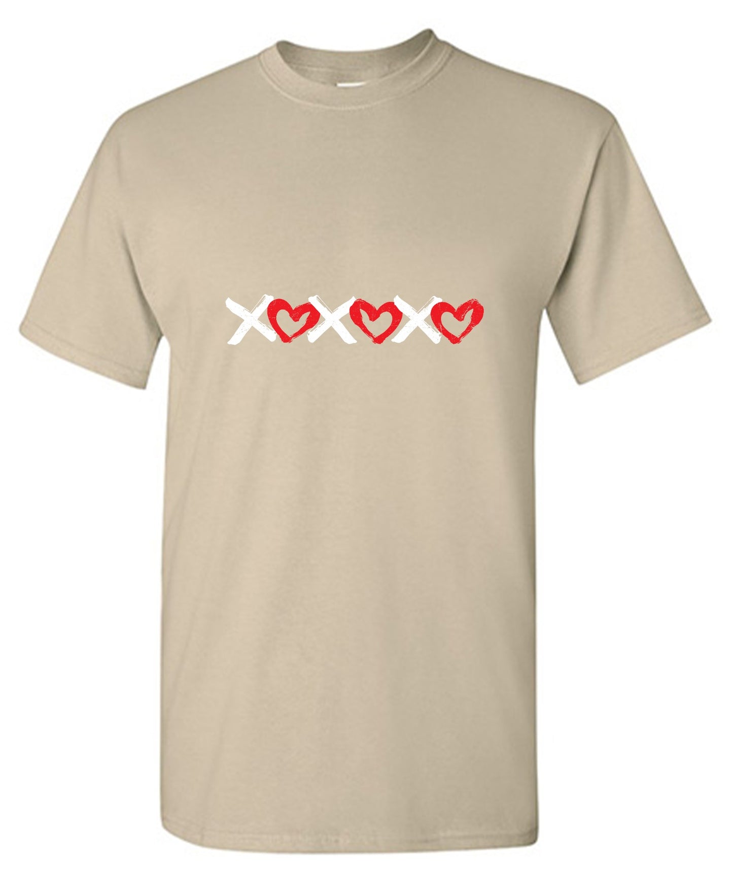 Funny T-Shirts design "XOXOXO Hearts - Valentines Day T-Shirt"