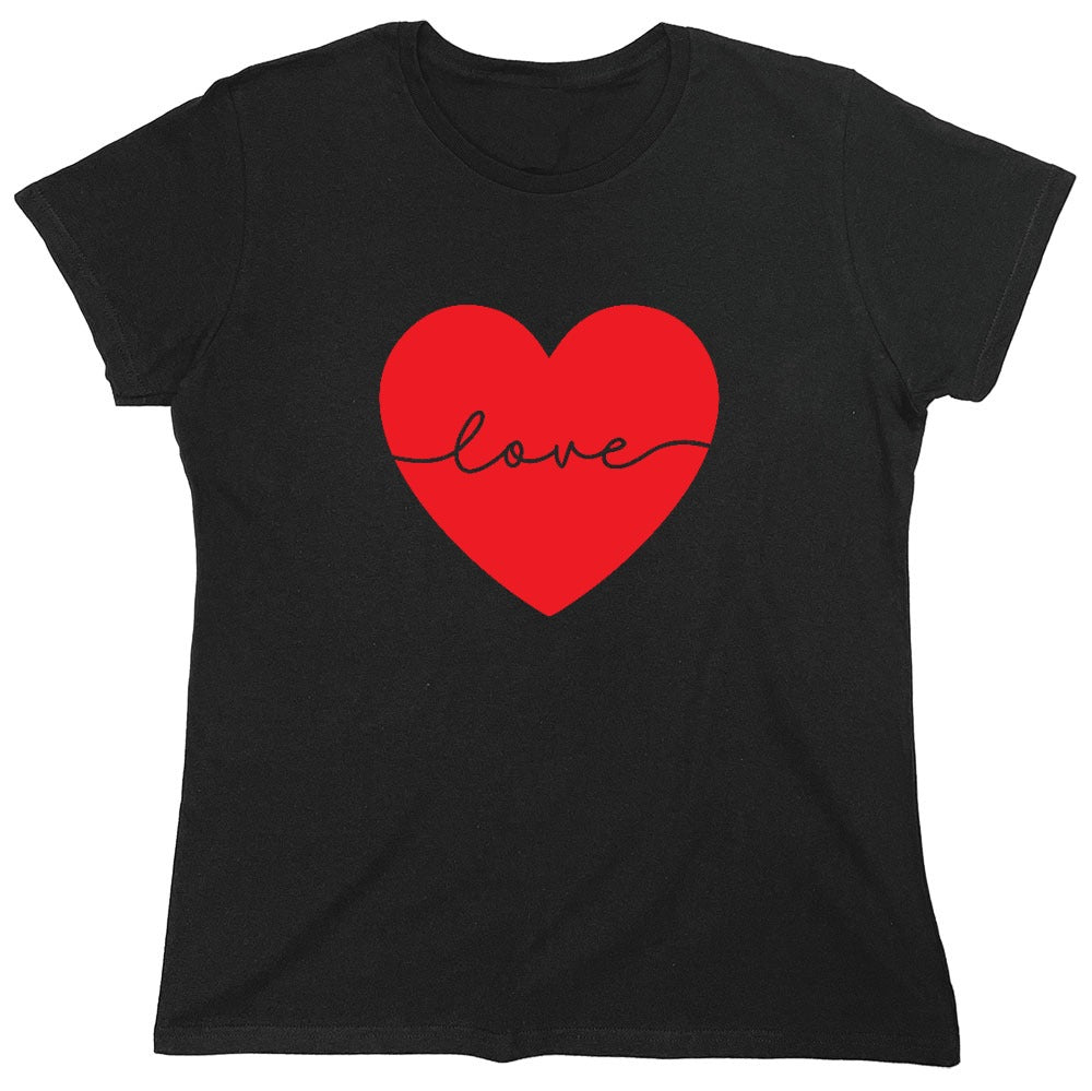 Funny T-Shirts design "Heart Love - Valentines Day T Shirt - Womens"