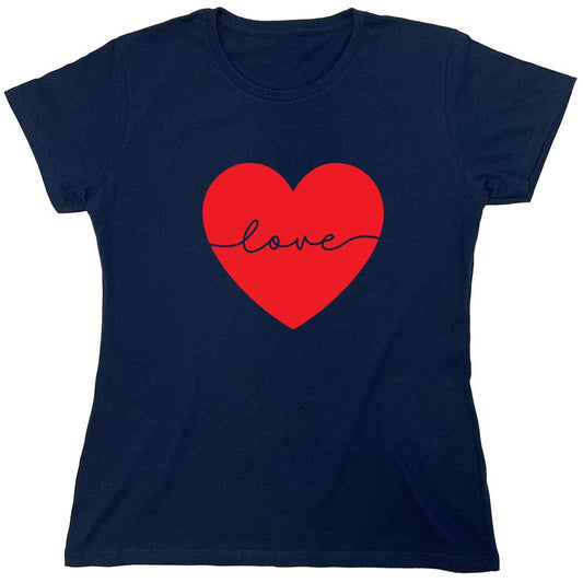 Funny T-Shirts design "Heart Love - Valentines Day T Shirt - Womens"