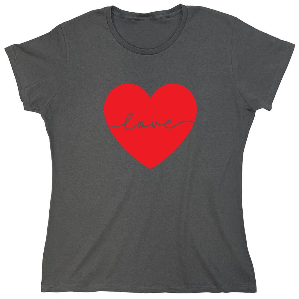 Funny T-Shirts design "Heart Love - Valentines Day T Shirt - Womens"