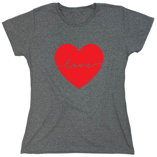 Funny T-Shirts design "Heart Love - Valentines Day T Shirt - Womens"