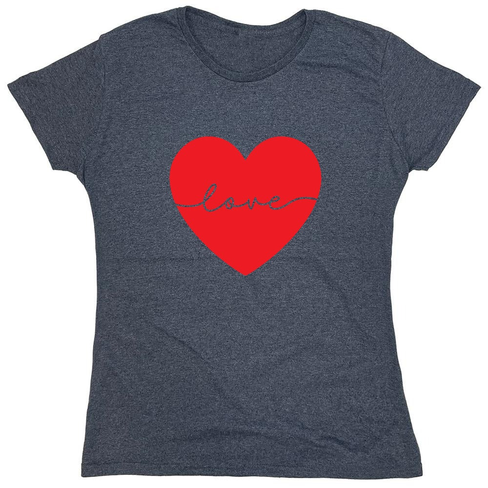 Funny T-Shirts design "Heart Love - Valentines Day T Shirt - Womens"