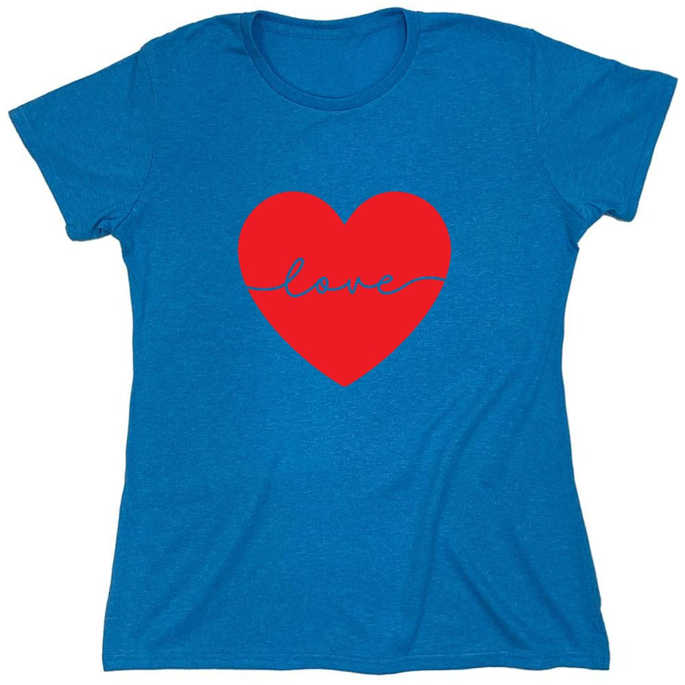 Funny T-Shirts design "Heart Love - Valentines Day T Shirt - Womens"