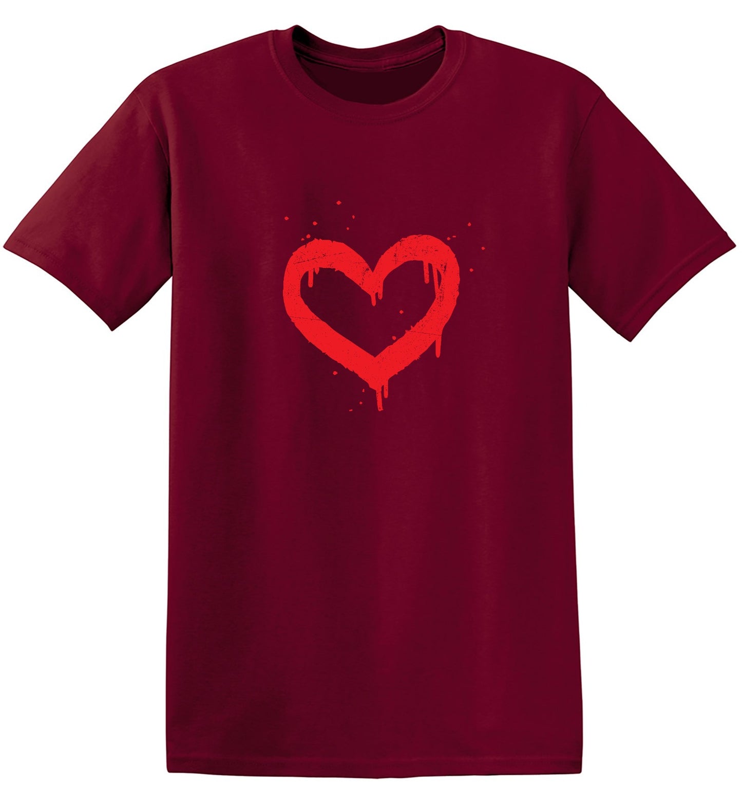 Funny T-Shirts design "Heart Painted Valentines Day Shirt"