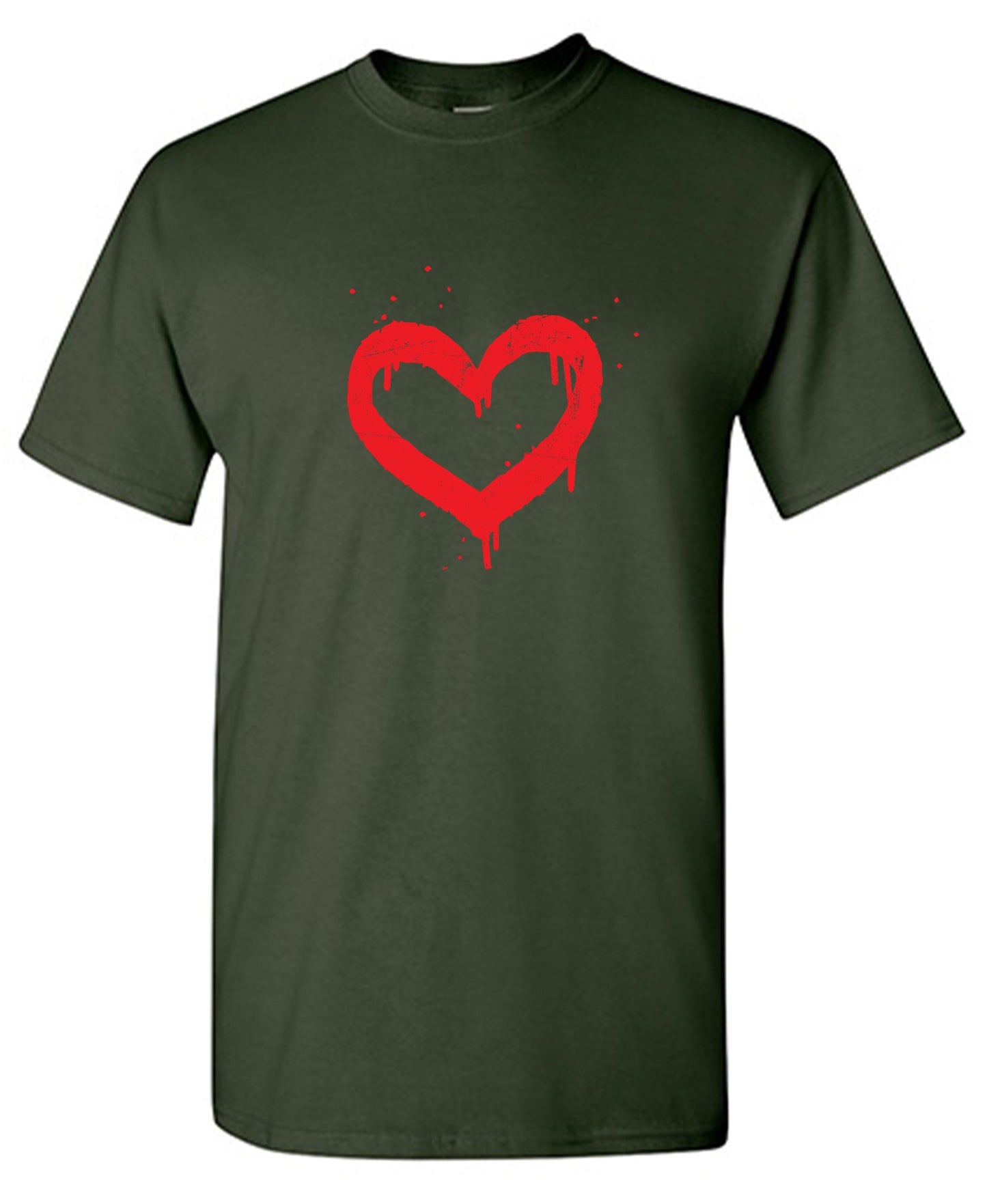 Funny T-Shirts design "Heart Painted Valentines Day Shirt"