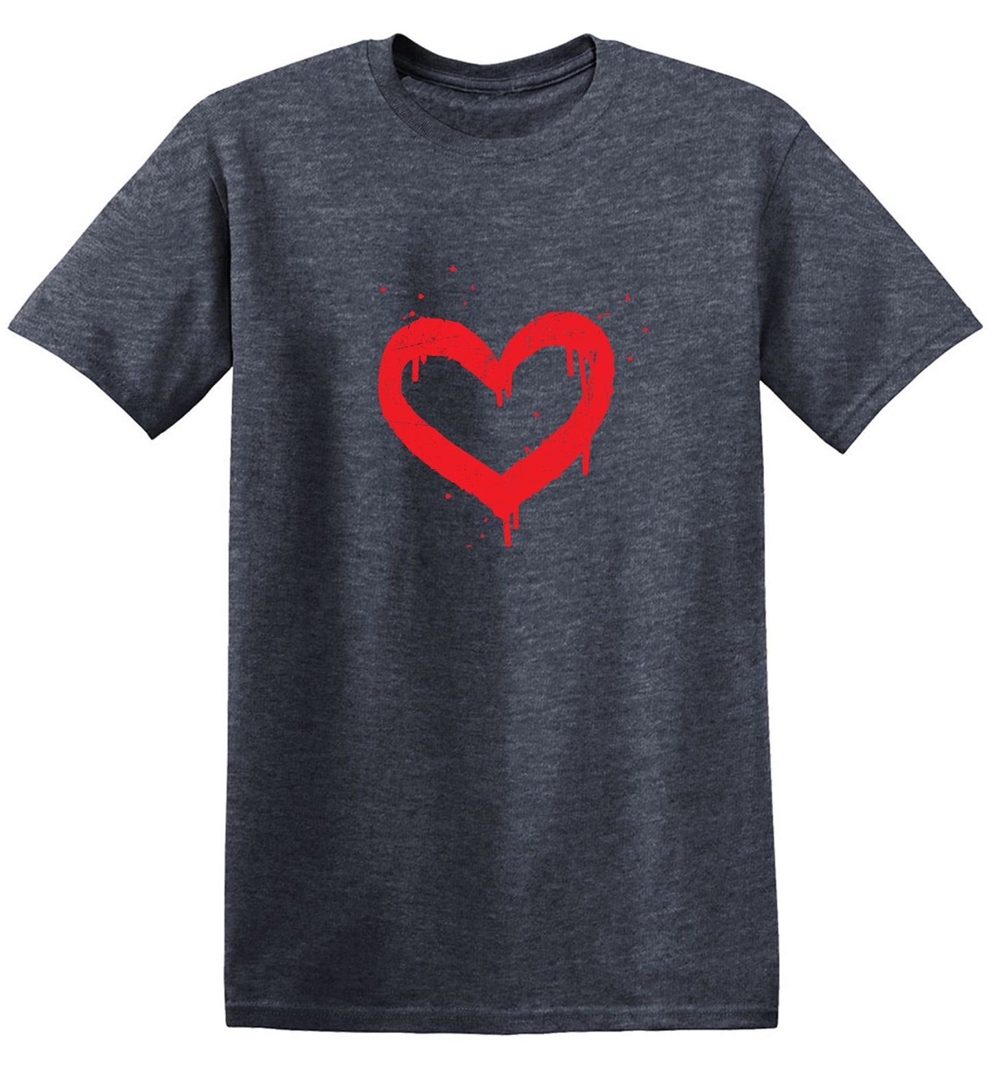 Funny T-Shirts design "Heart Painted Valentines Day Shirt"