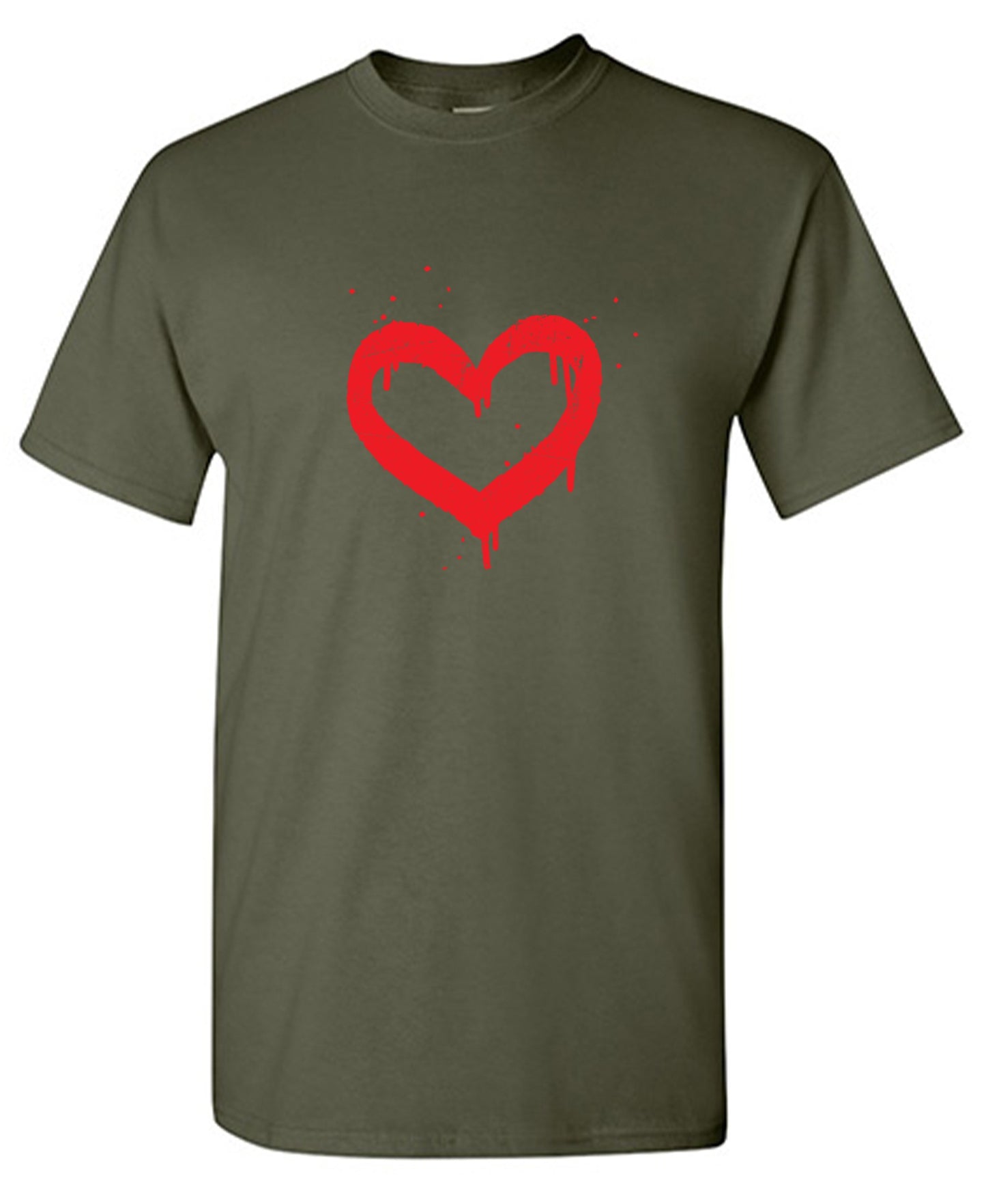 Funny T-Shirts design "Heart Painted Valentines Day Shirt"