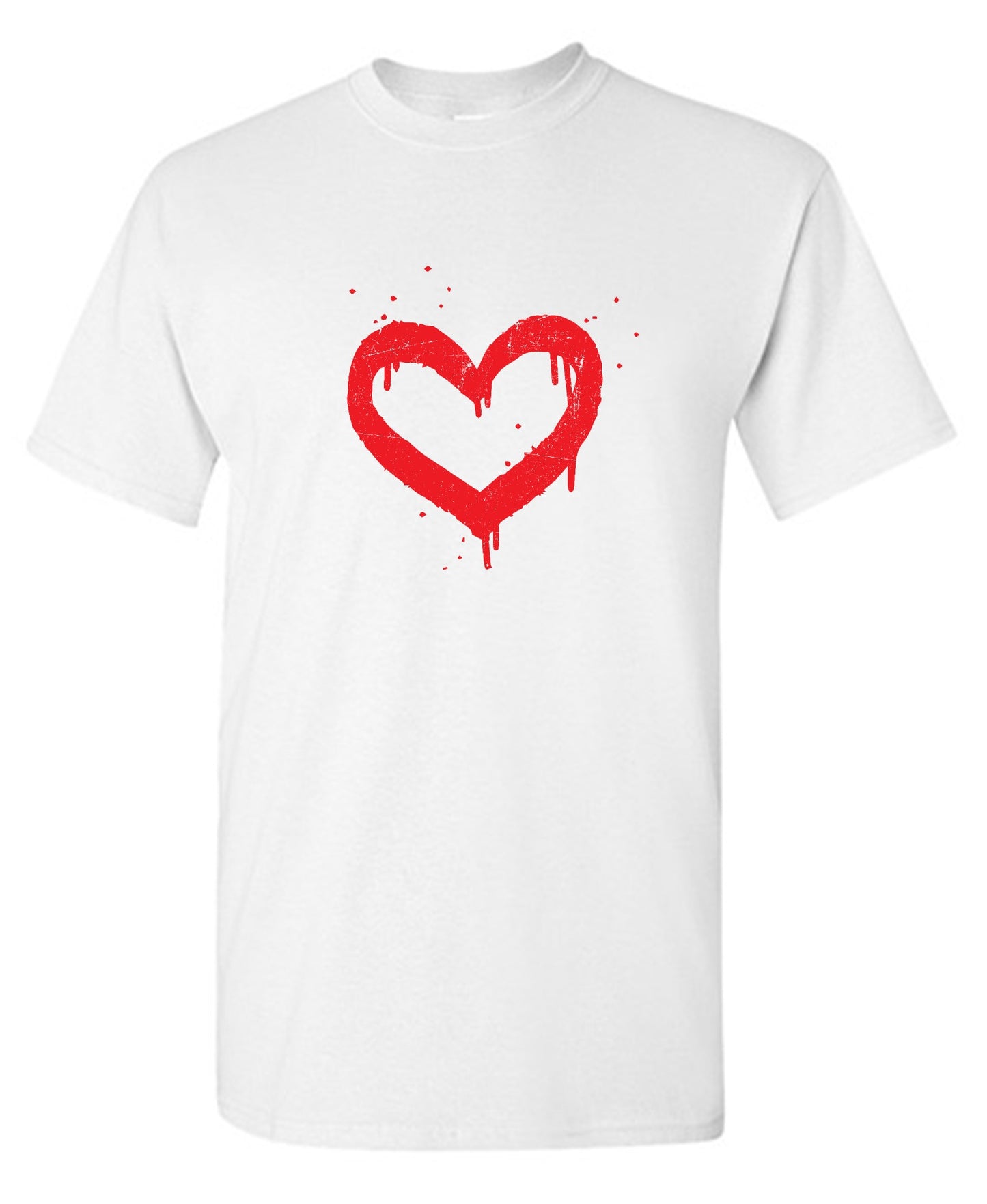Funny T-Shirts design "Heart Painted Valentines Day Shirt"