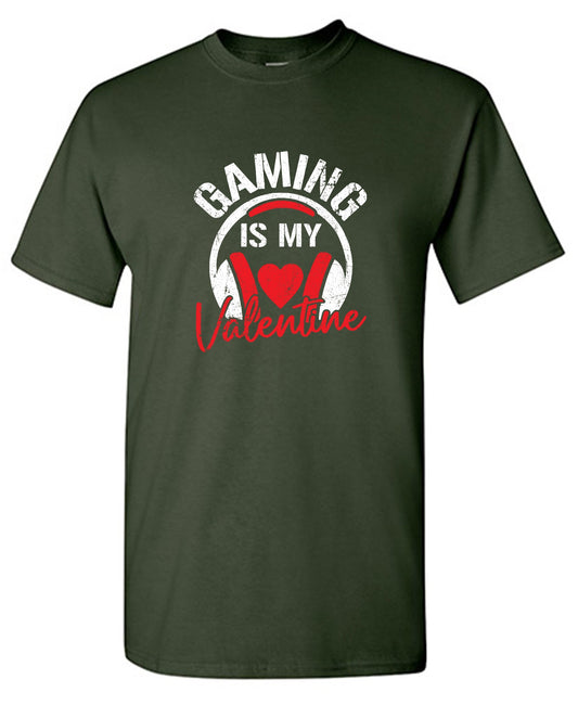 Funny T-Shirts design "Gaming is my Valentine - Valentines Shirt"