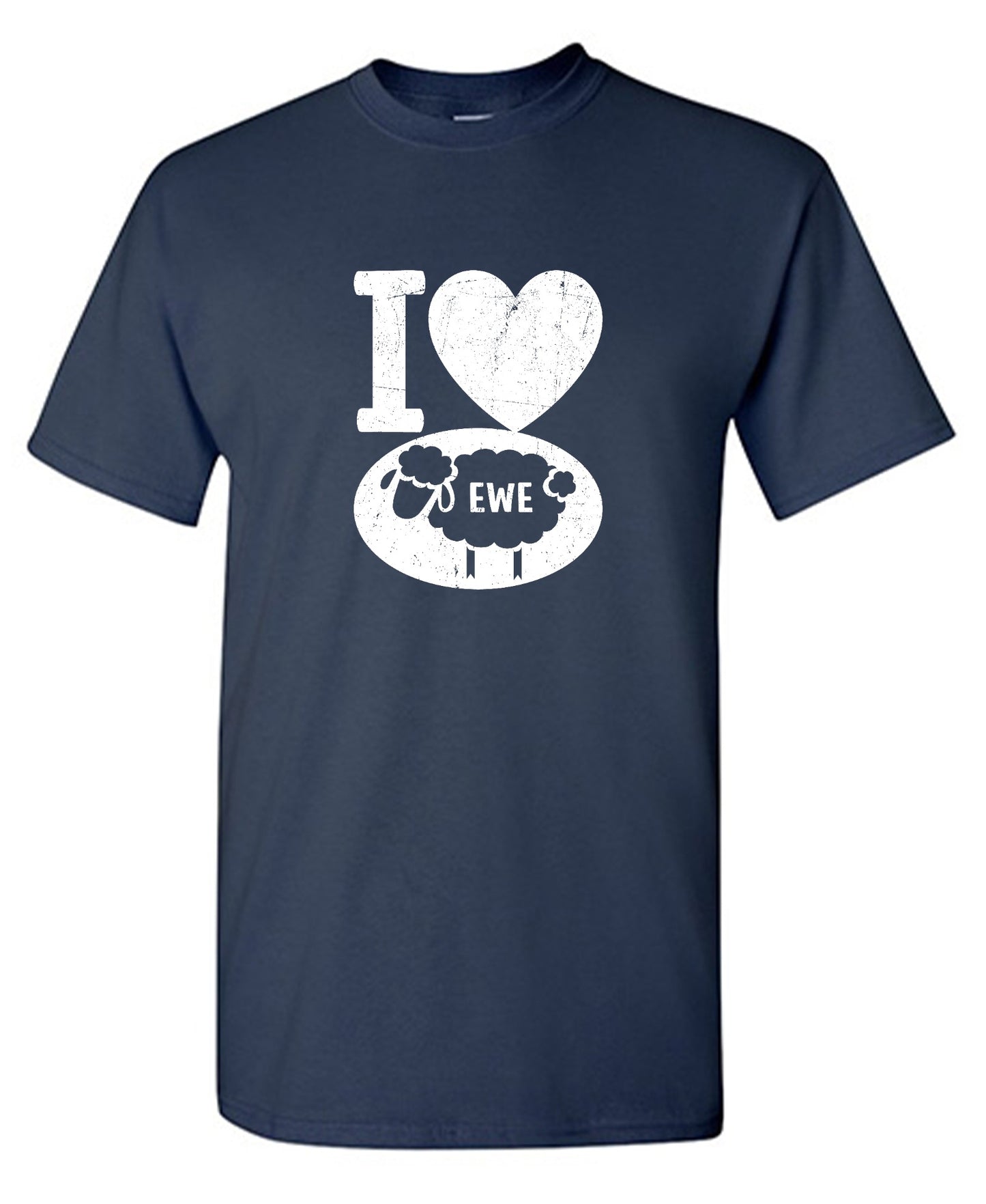 Funny T-Shirts design "I love Sheep, Valentines Shirt"