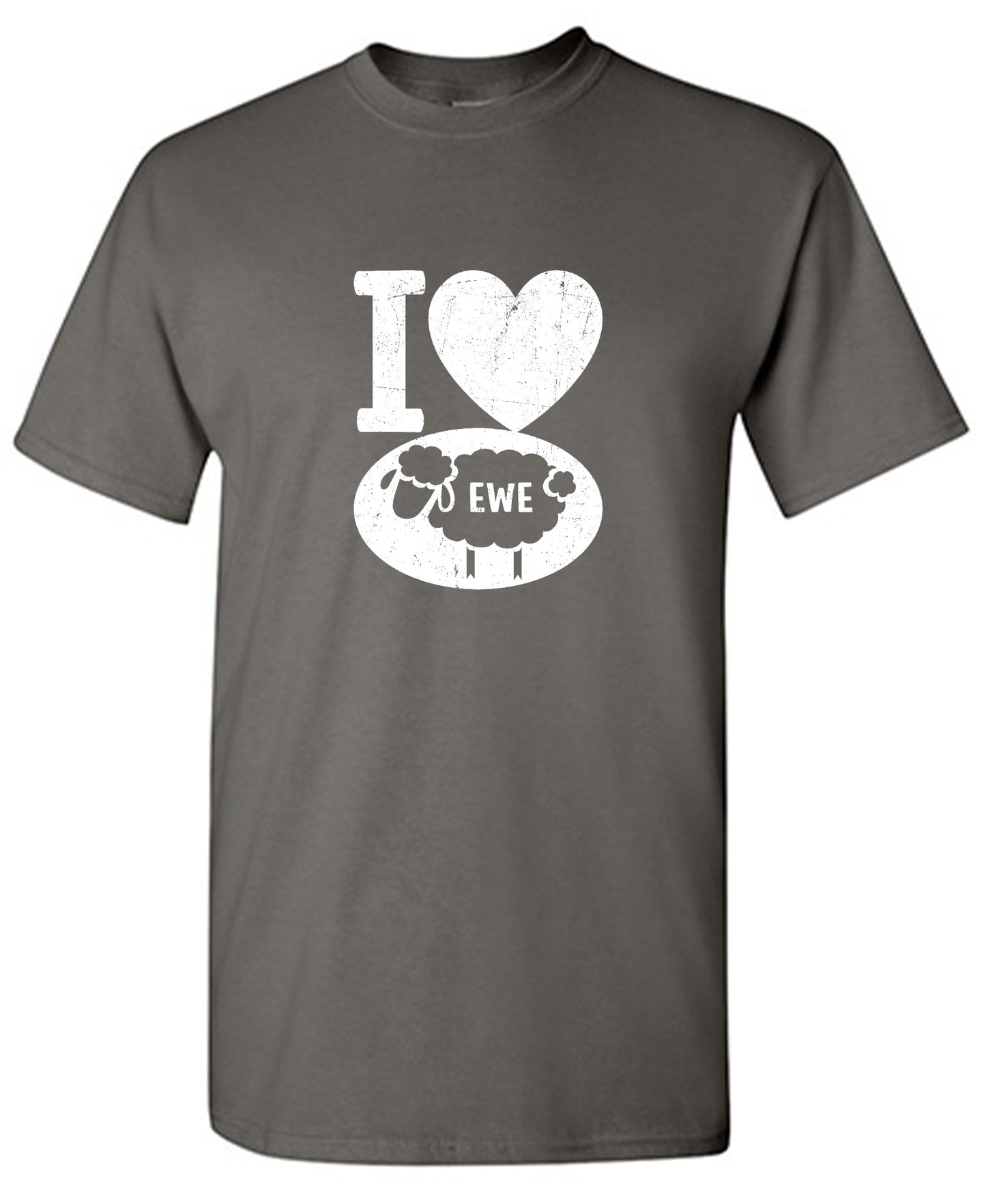 Funny T-Shirts design "I love Sheep, Valentines Shirt"