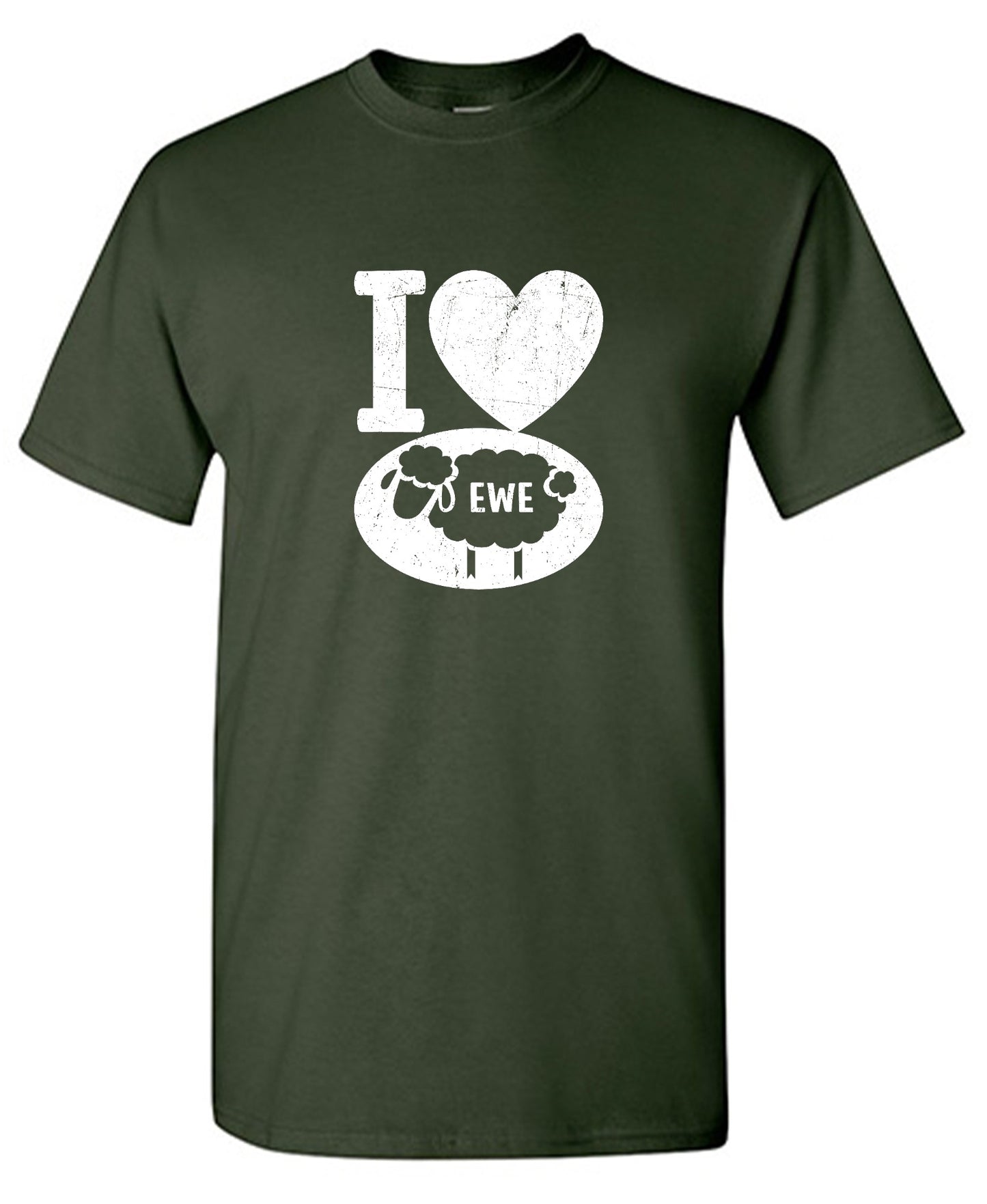 Funny T-Shirts design "I love Sheep, Valentines Shirt"