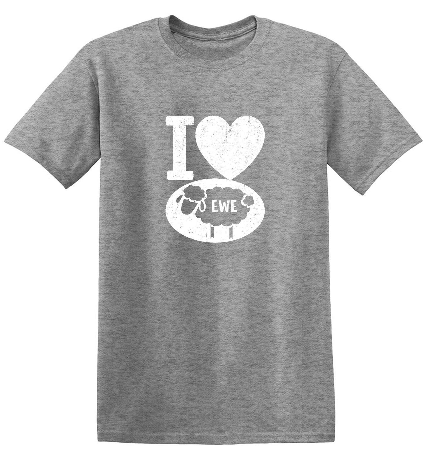 Funny T-Shirts design "I love Sheep, Valentines Shirt"