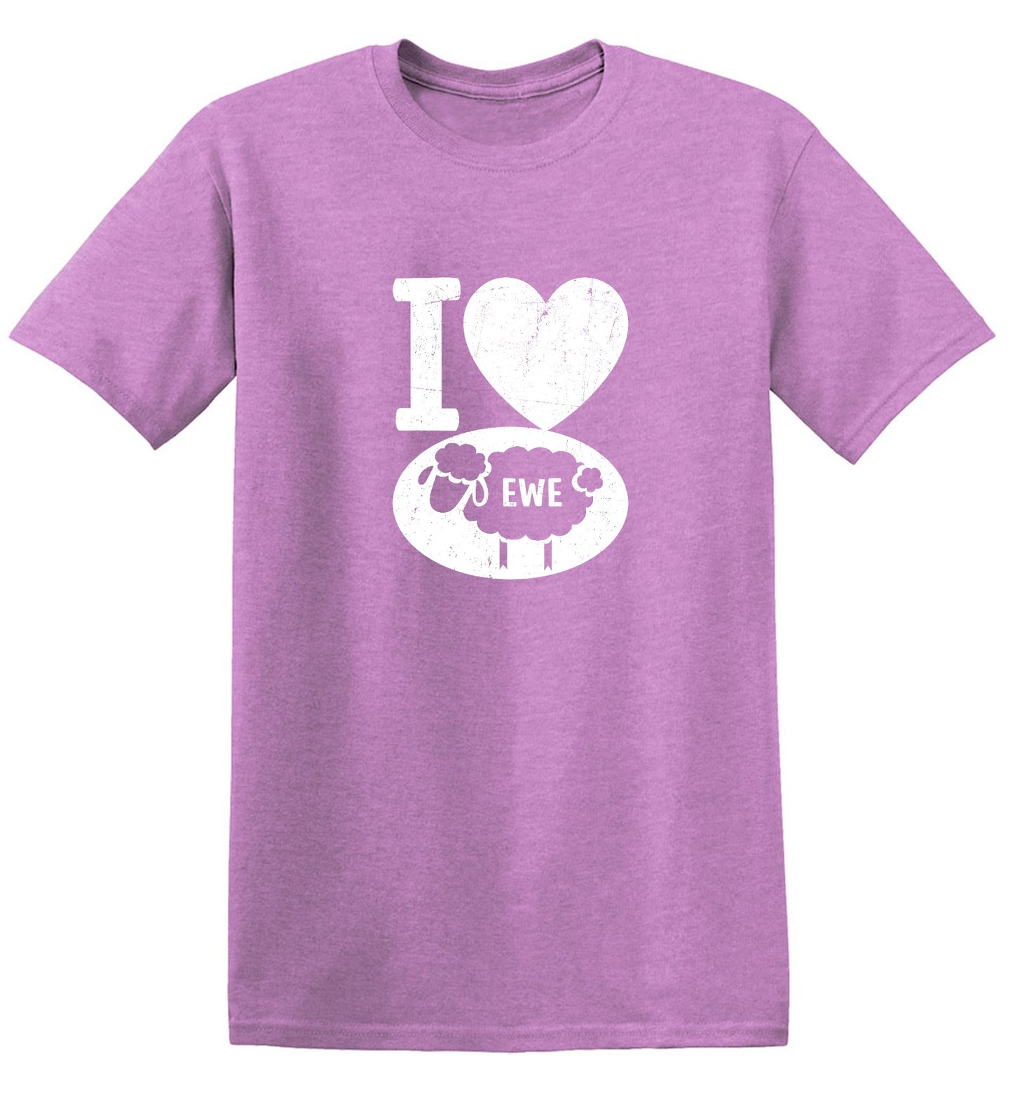 Funny T-Shirts design "I love Sheep, Valentines Shirt"