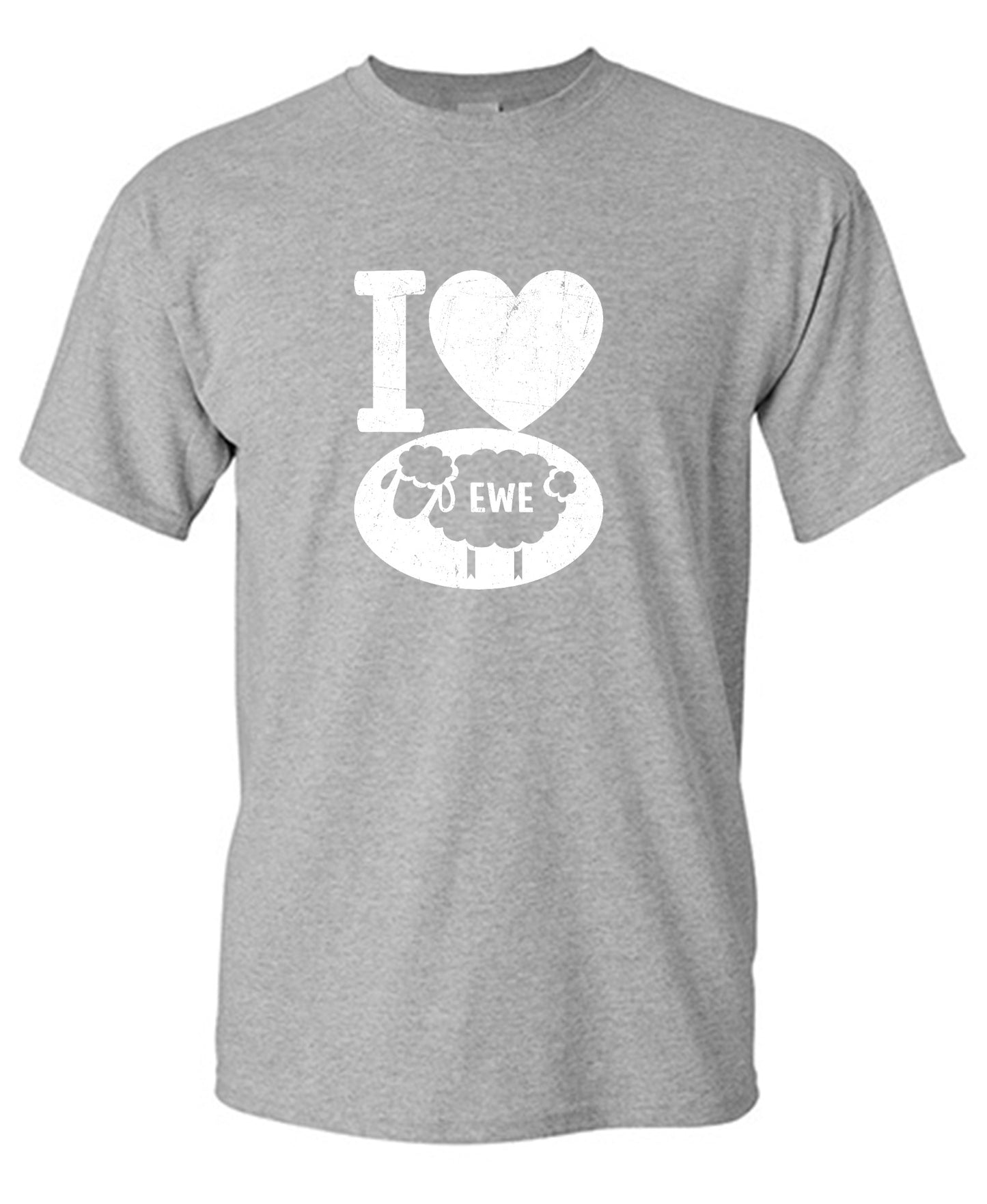 Funny T-Shirts design "I love Sheep, Valentines Shirt"