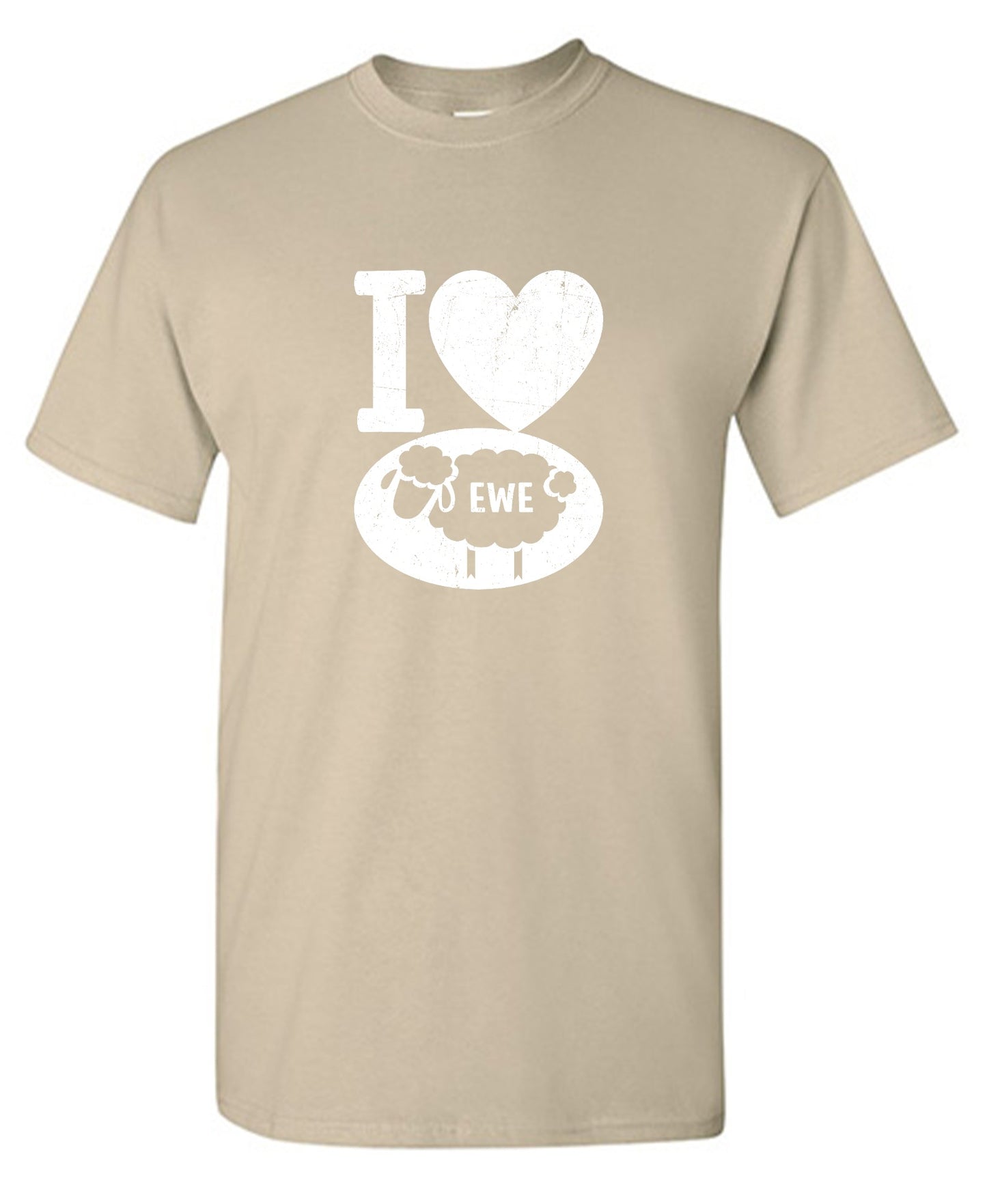 Funny T-Shirts design "I love Sheep, Valentines Shirt"