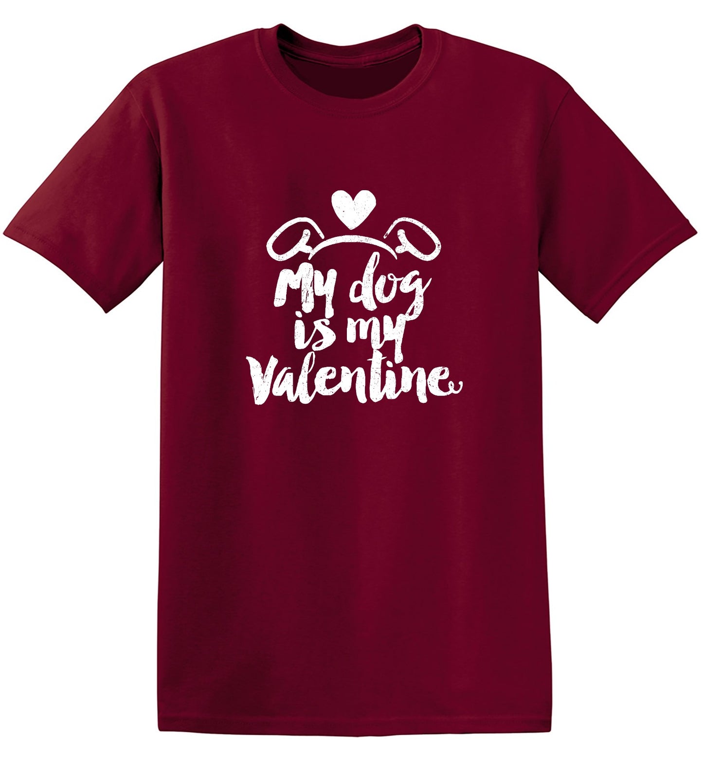 Funny T-Shirts design "My Dog is my Valentine Valentine Day T Shirt"