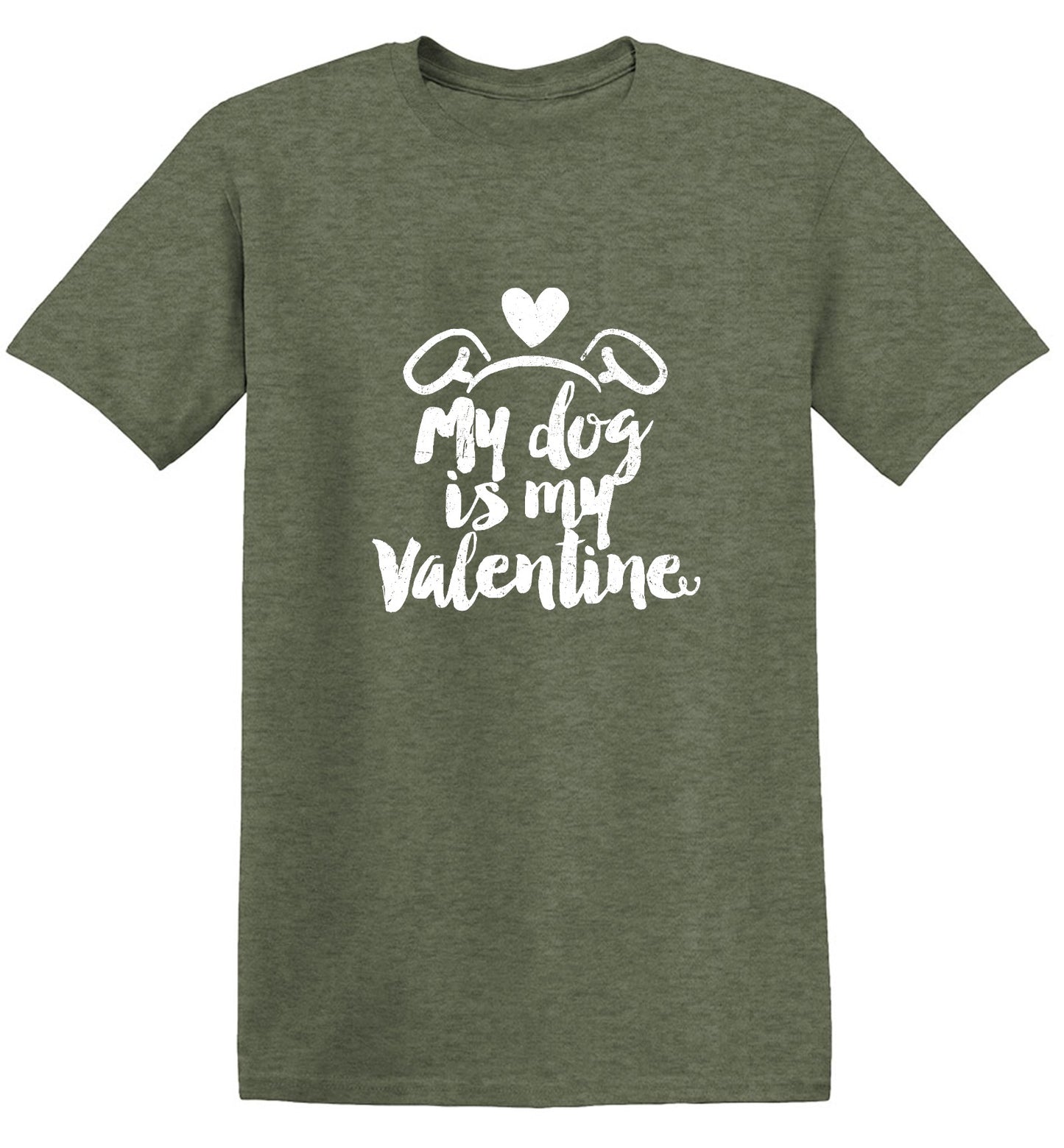 Funny T-Shirts design "My Dog is my Valentine Valentine Day T Shirt"