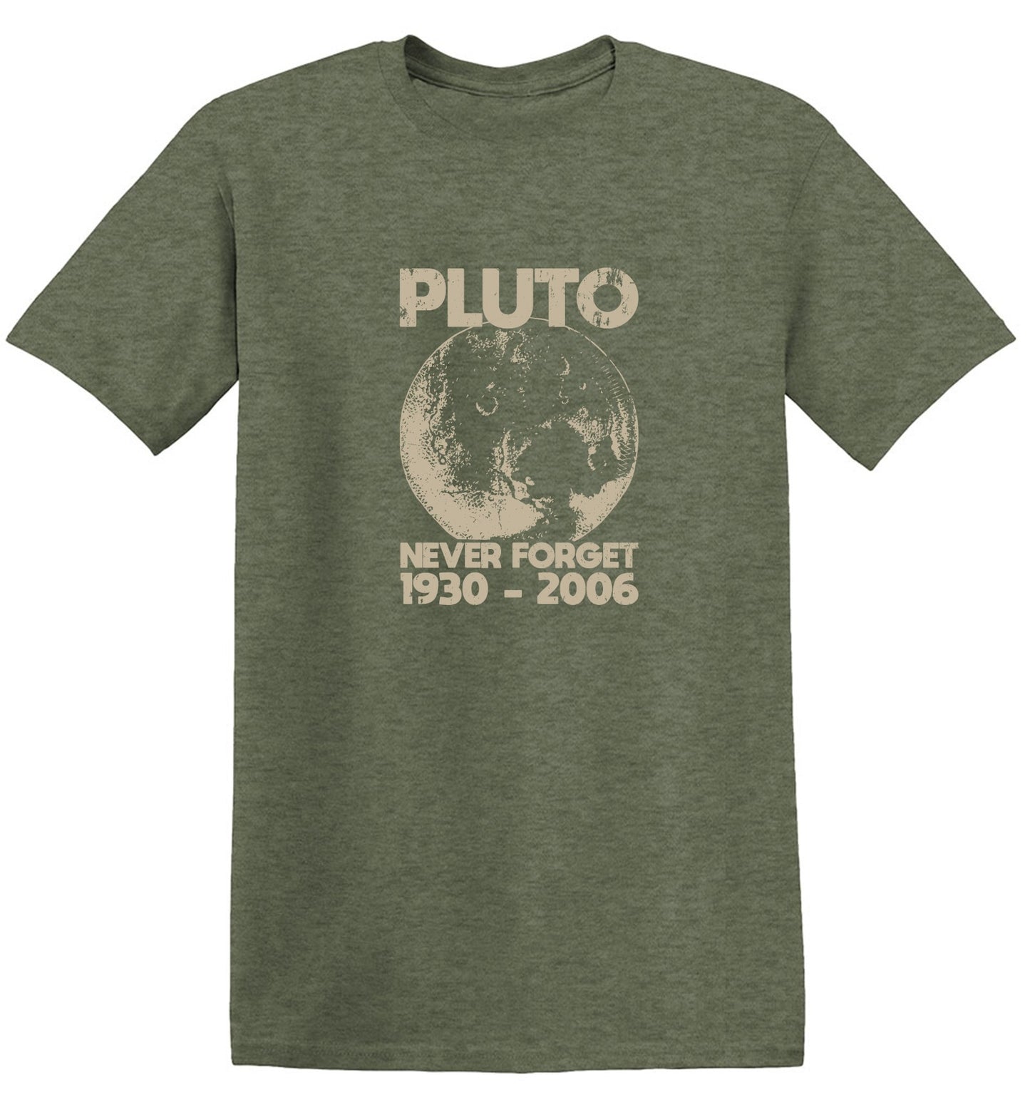 Funny T-Shirts design "Pluto Never Forget 1930 - 2006 T-Shirt"