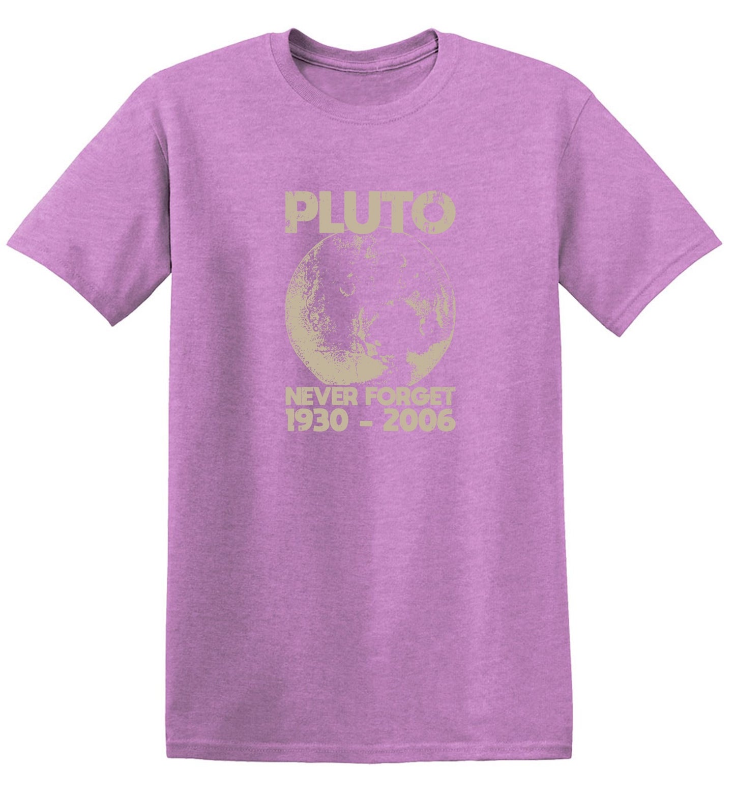 Funny T-Shirts design "Pluto Never Forget 1930 - 2006 T-Shirt"