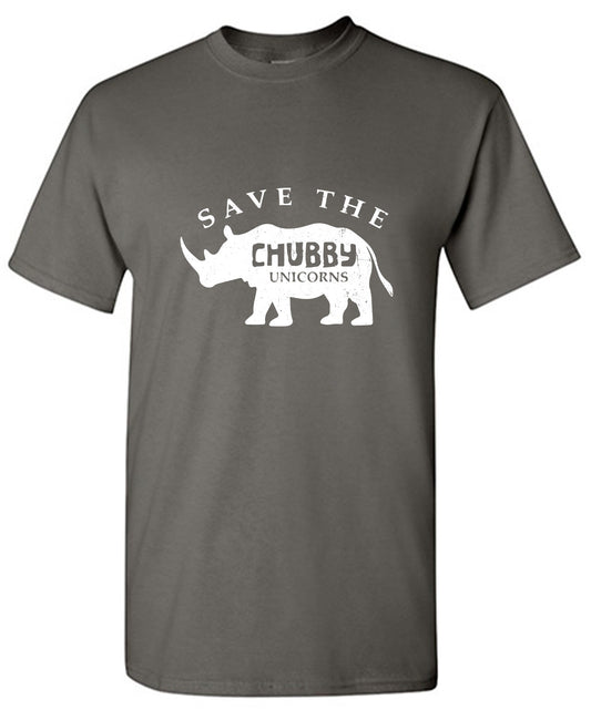 Funny T-Shirts design "Save the Chubby Unicorns Shirt - Tall Tee"