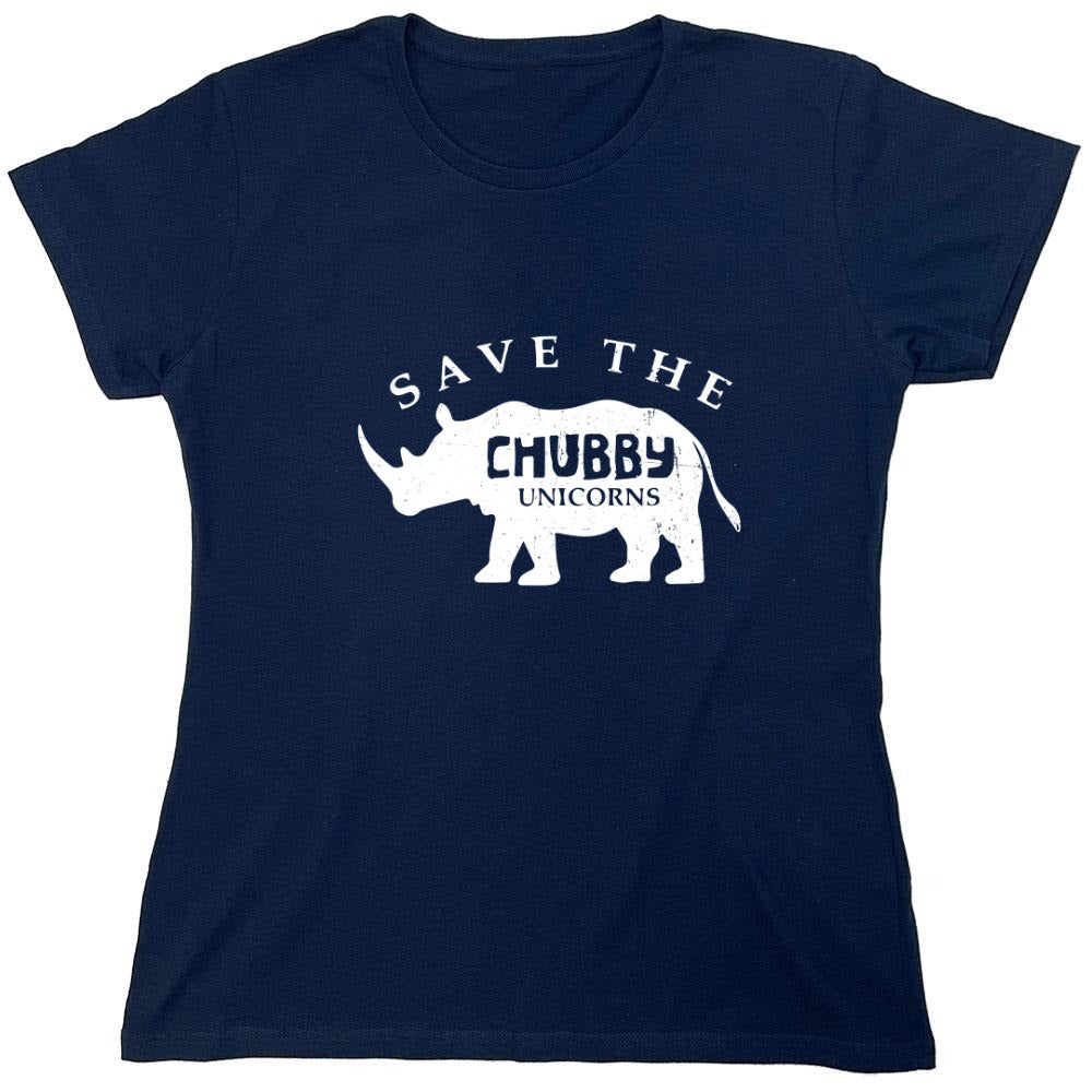 Funny T-Shirts design "Save the Chubby Unicorns Shirt - Womens"