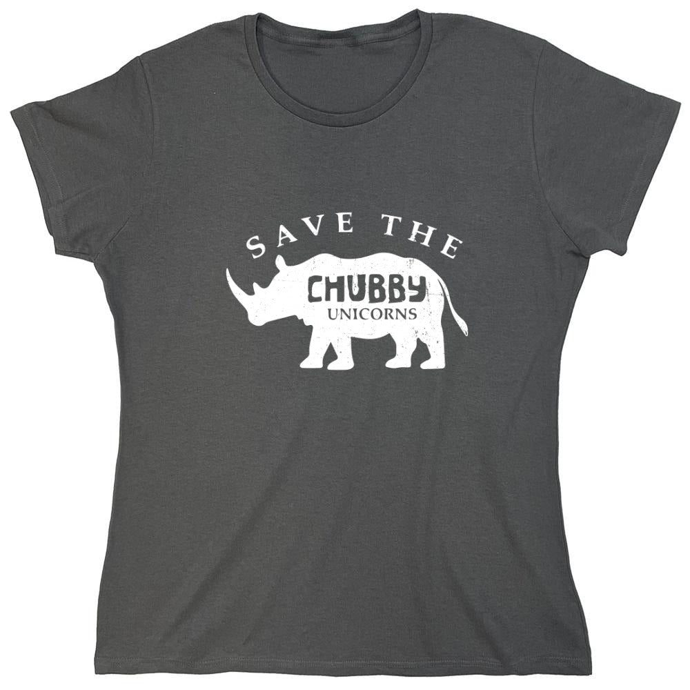 Funny T-Shirts design "Save the Chubby Unicorns Shirt - Womens"