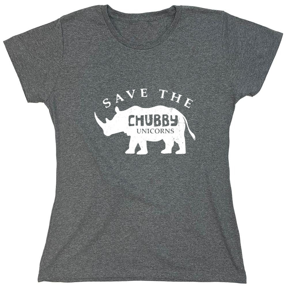 Funny T-Shirts design "Save the Chubby Unicorns Shirt - Womens"