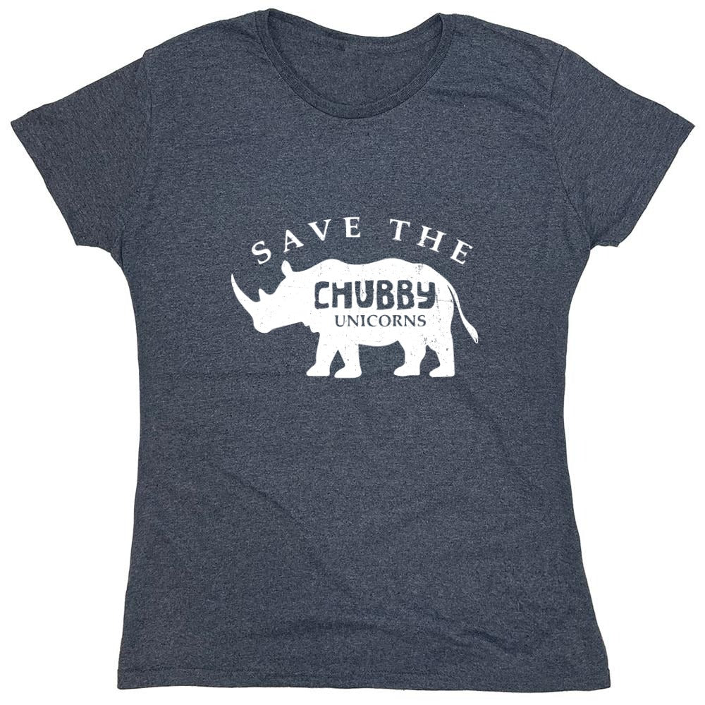 Funny T-Shirts design "Save the Chubby Unicorns Shirt - Womens"