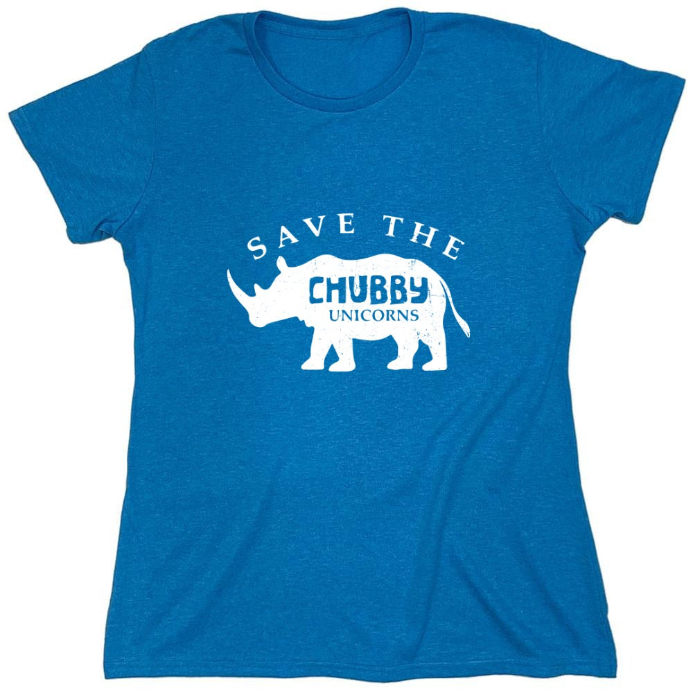 Funny T-Shirts design "Save the Chubby Unicorns Shirt - Womens"