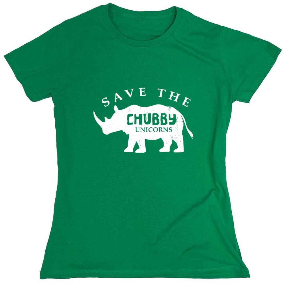 Funny T-Shirts design "Save the Chubby Unicorns Shirt - Womens"