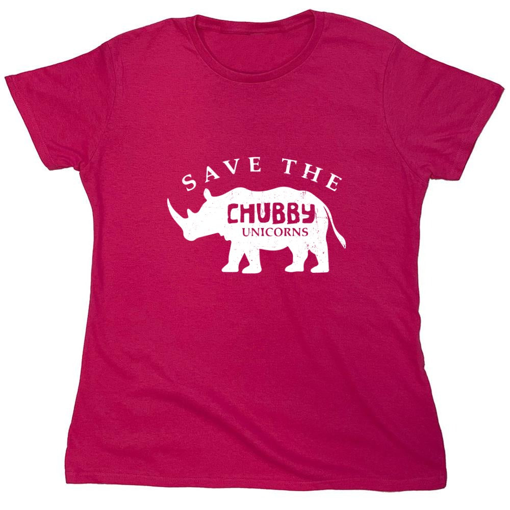 Funny T-Shirts design "Save the Chubby Unicorns Shirt - Womens"