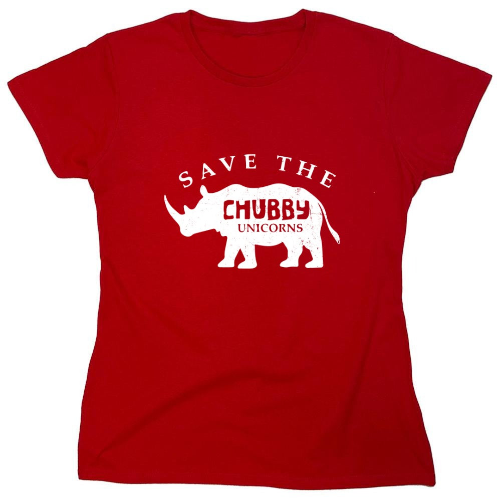 Funny T-Shirts design "Save the Chubby Unicorns Shirt - Womens"