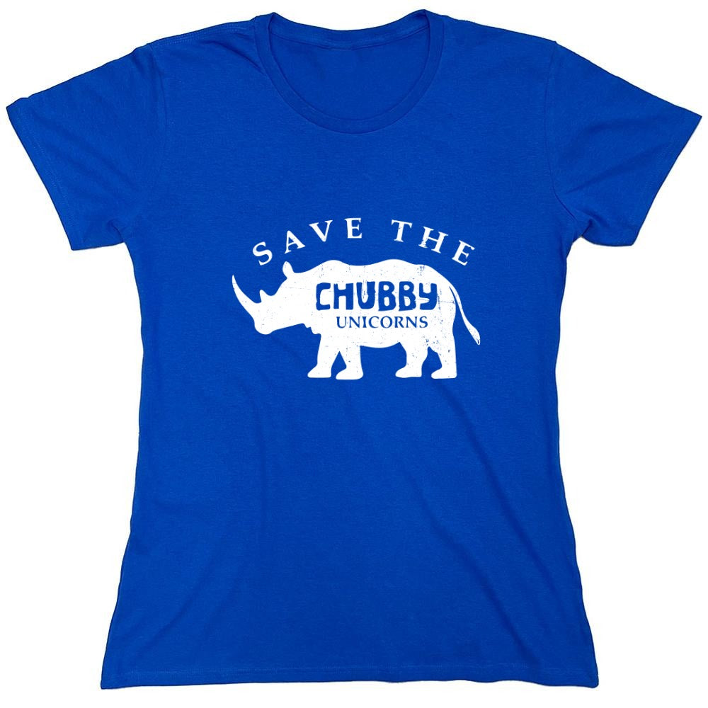 Funny T-Shirts design "Save the Chubby Unicorns Shirt - Womens"