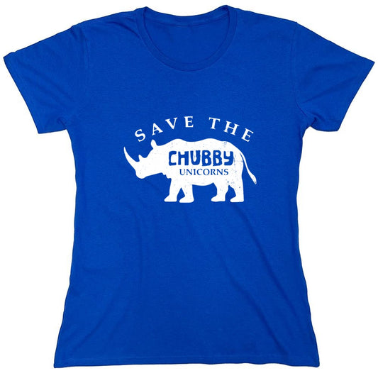 Funny T-Shirts design "Save the Chubby Unicorns Shirt - Womens"