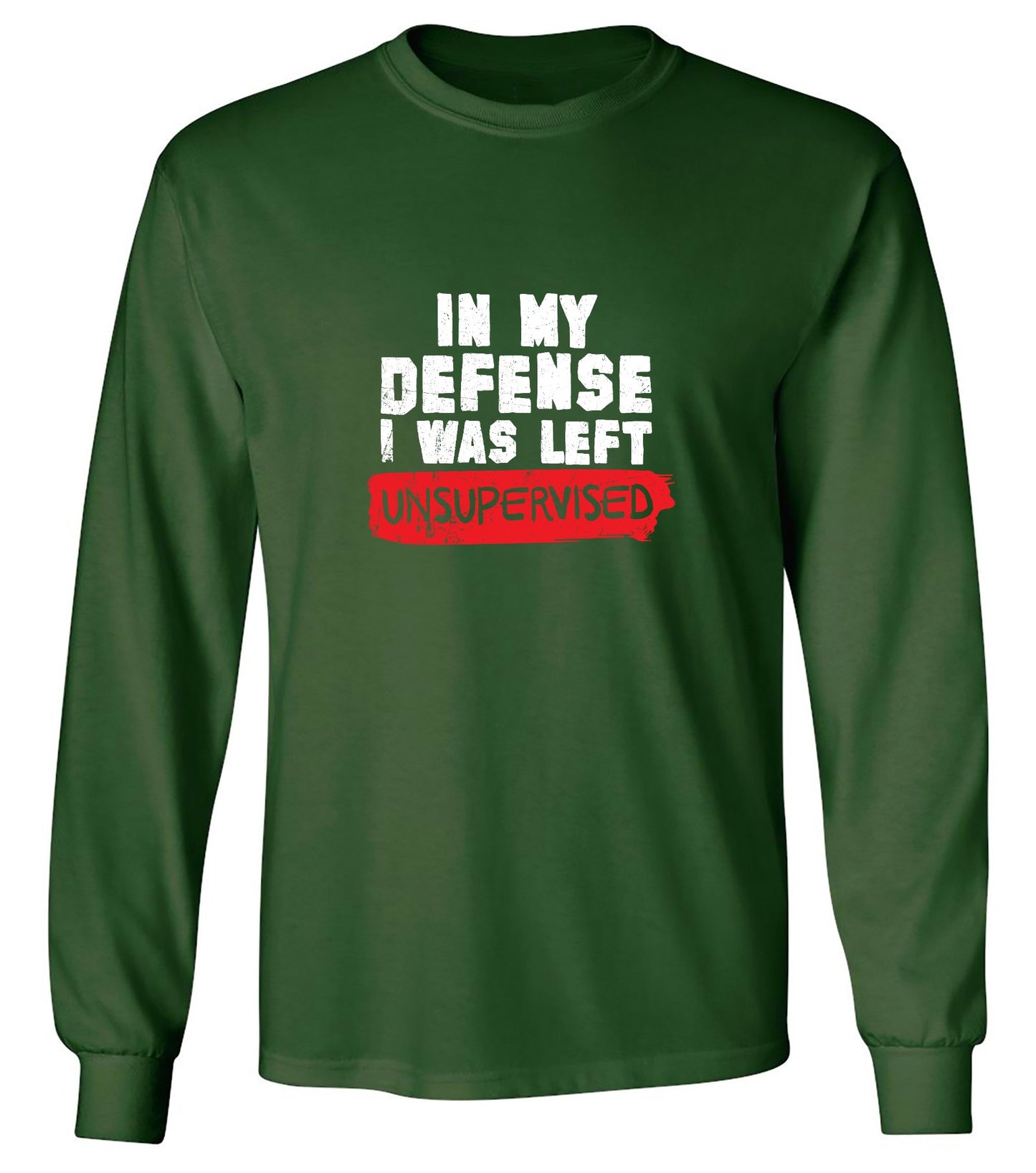 Funny T-Shirts design "In my Defense, I was left Un-supervised Funny Shirt"