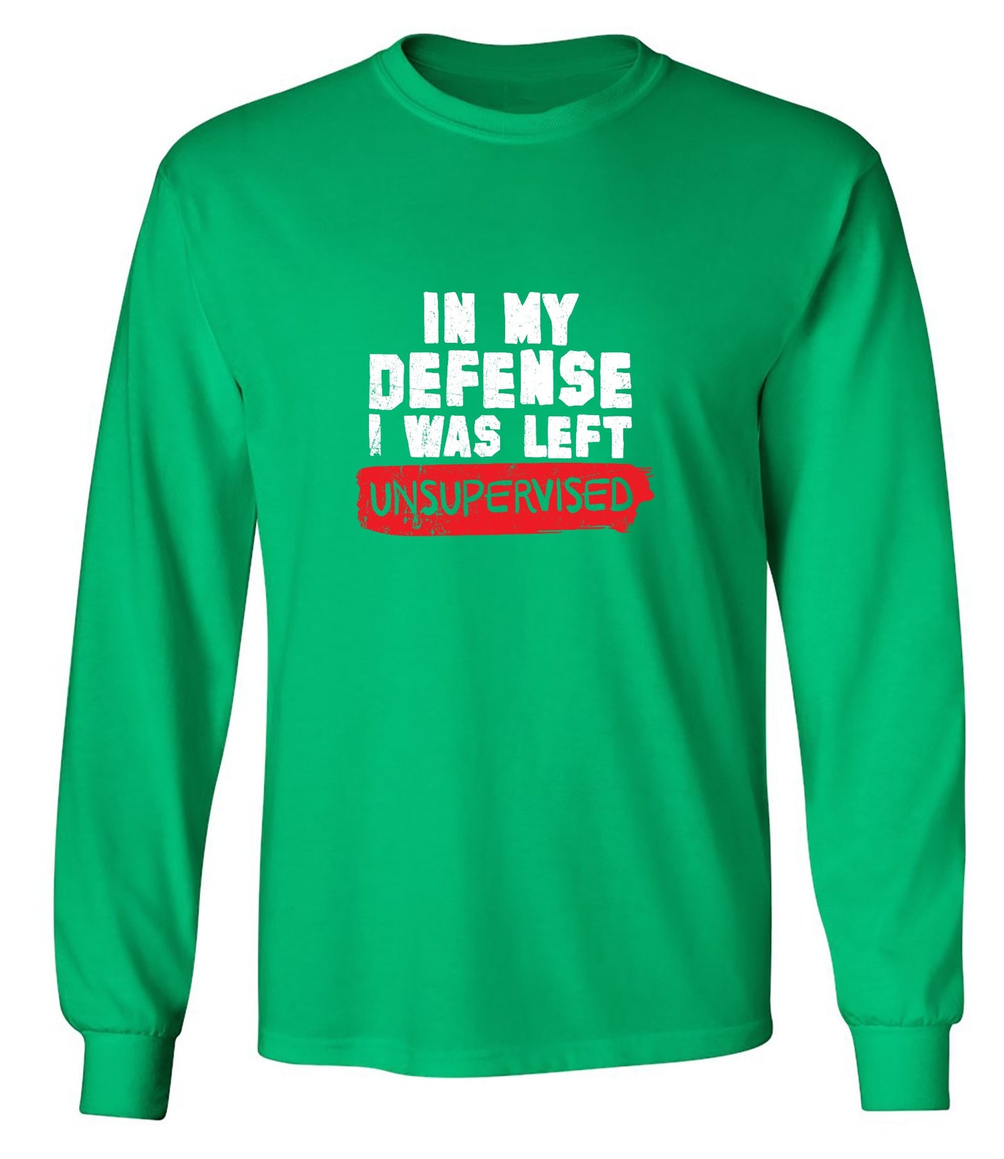Funny T-Shirts design "In my Defense, I was left Un-supervised Funny Shirt"