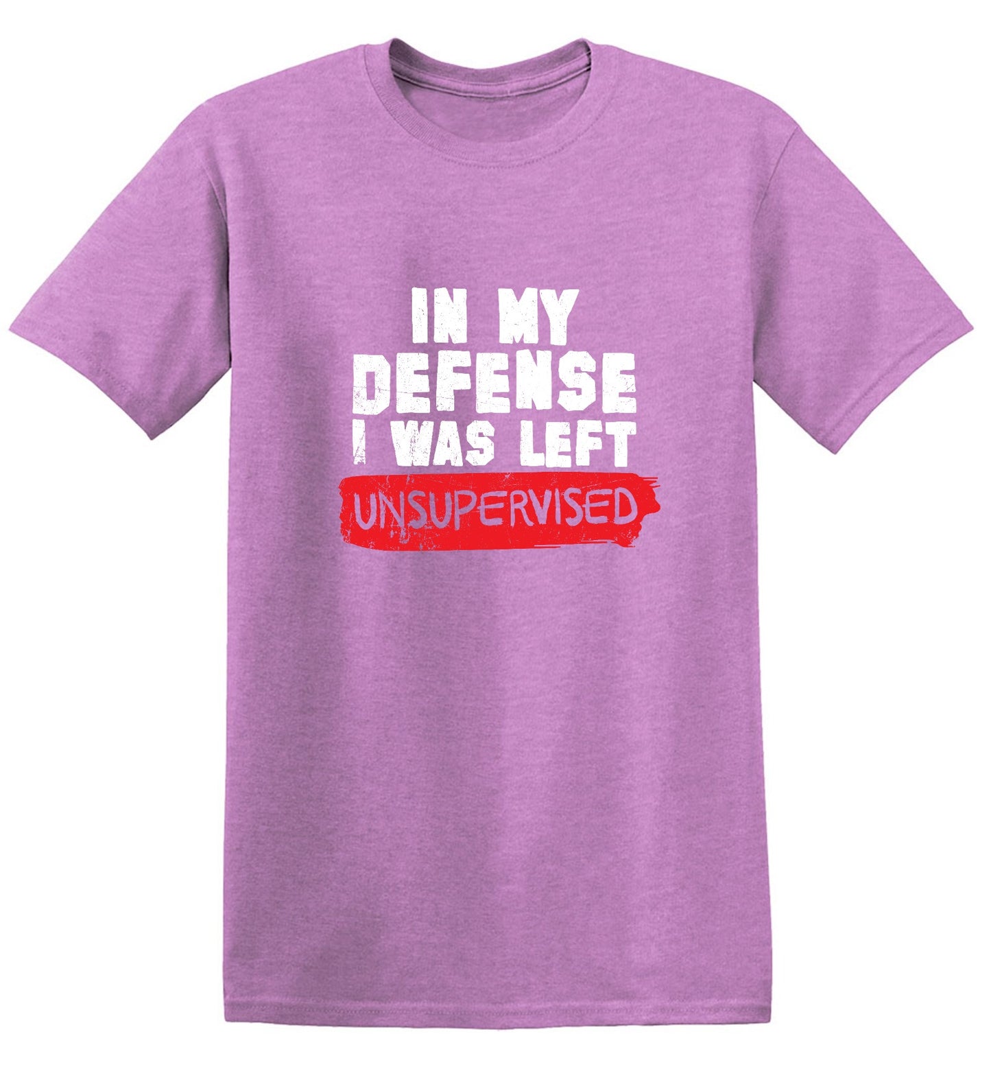 Funny T-Shirts design "In my Defense, I was left Un-supervised Funny Shirt"