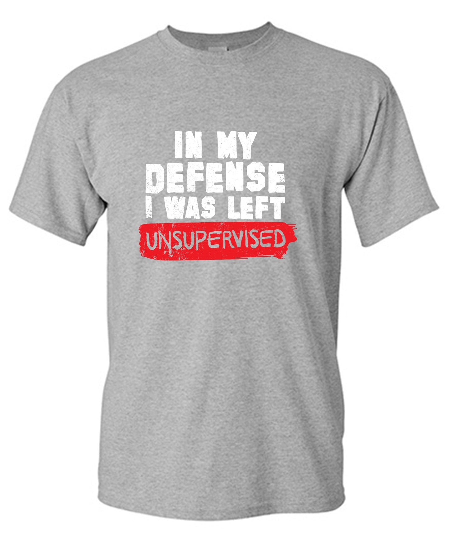 Funny T-Shirts design "In my Defense, I was left Un-supervised Funny Shirt"