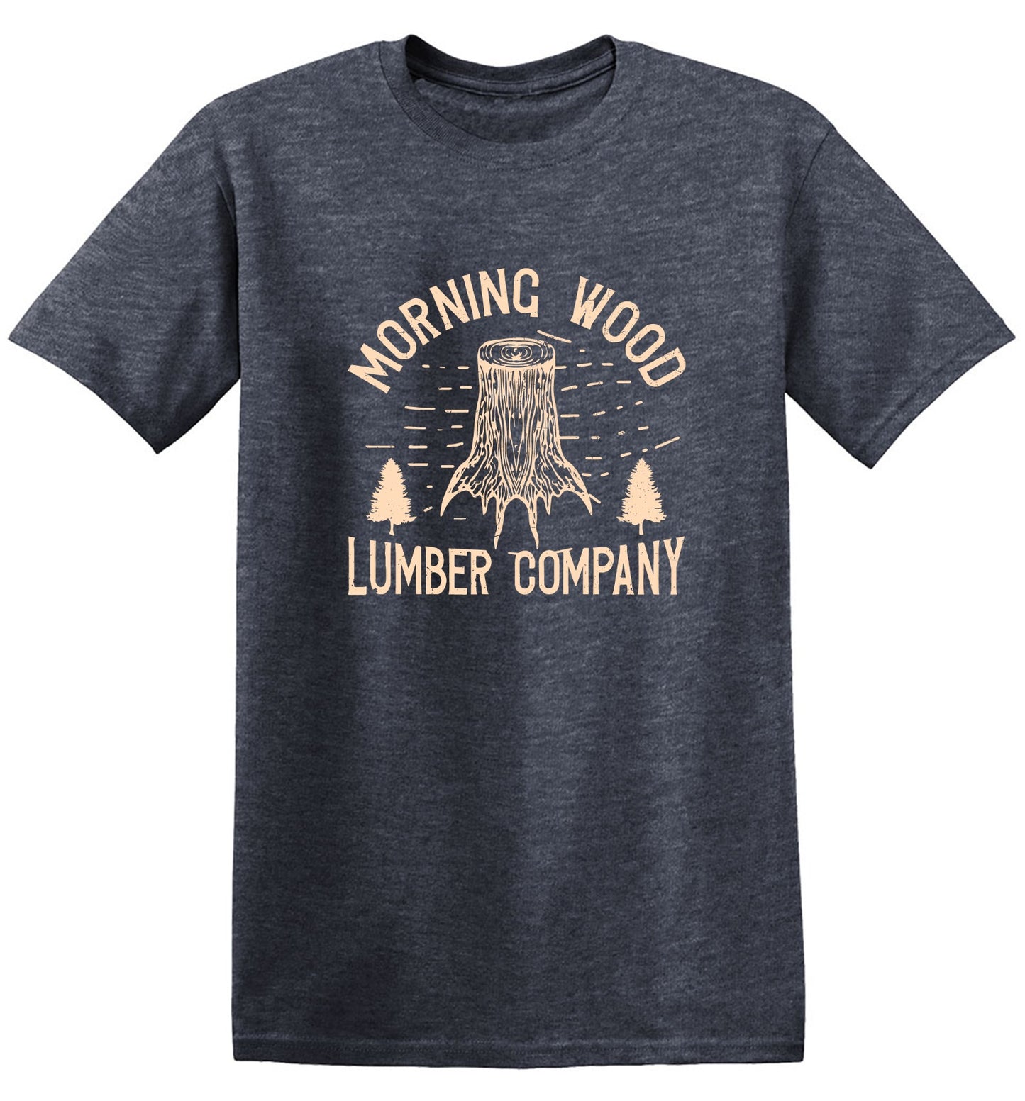 Funny T-Shirts design "Morning Wood Lumber Company Funny T-Shirt"