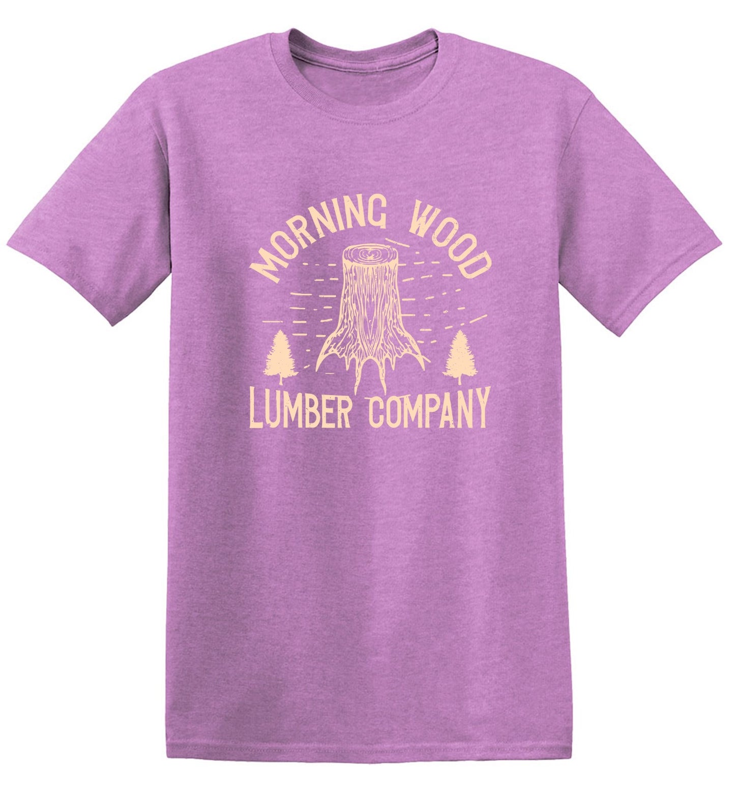 Funny T-Shirts design "Morning Wood Lumber Company Funny T-Shirt"